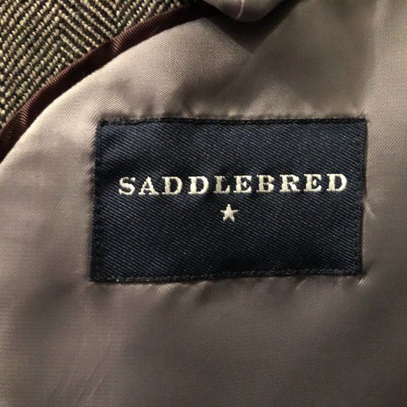 Saddlebred SADDLEBRED men's sport coat jacket blazer size: 42R Size 42R - 4 Thumbnail