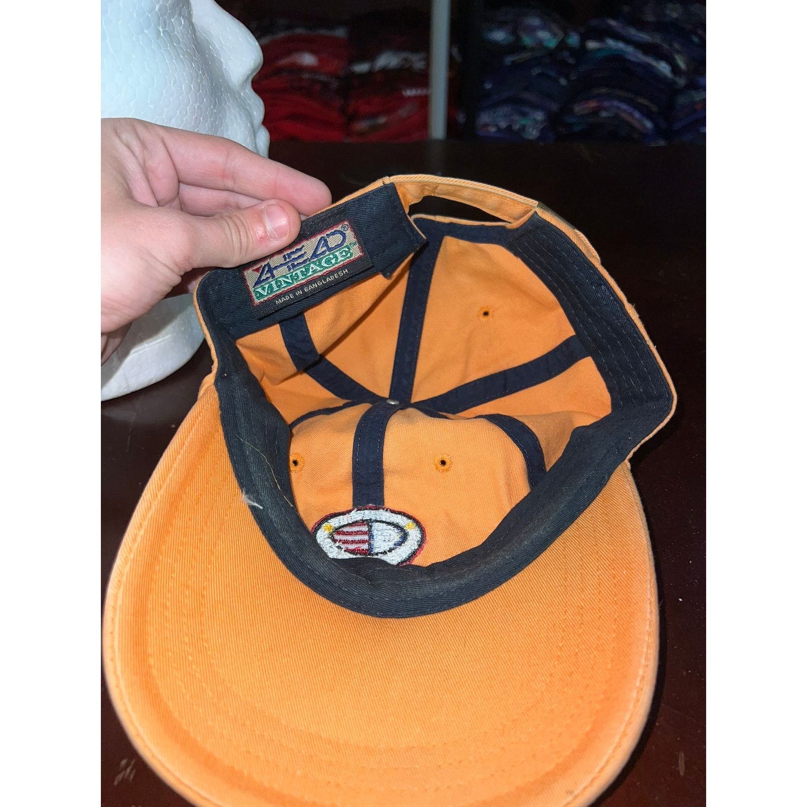 Vintage The Greenbrier Hat Ahead Vintage Orange Golf Golfing Cap Size ONE SIZE - 6 Thumbnail
