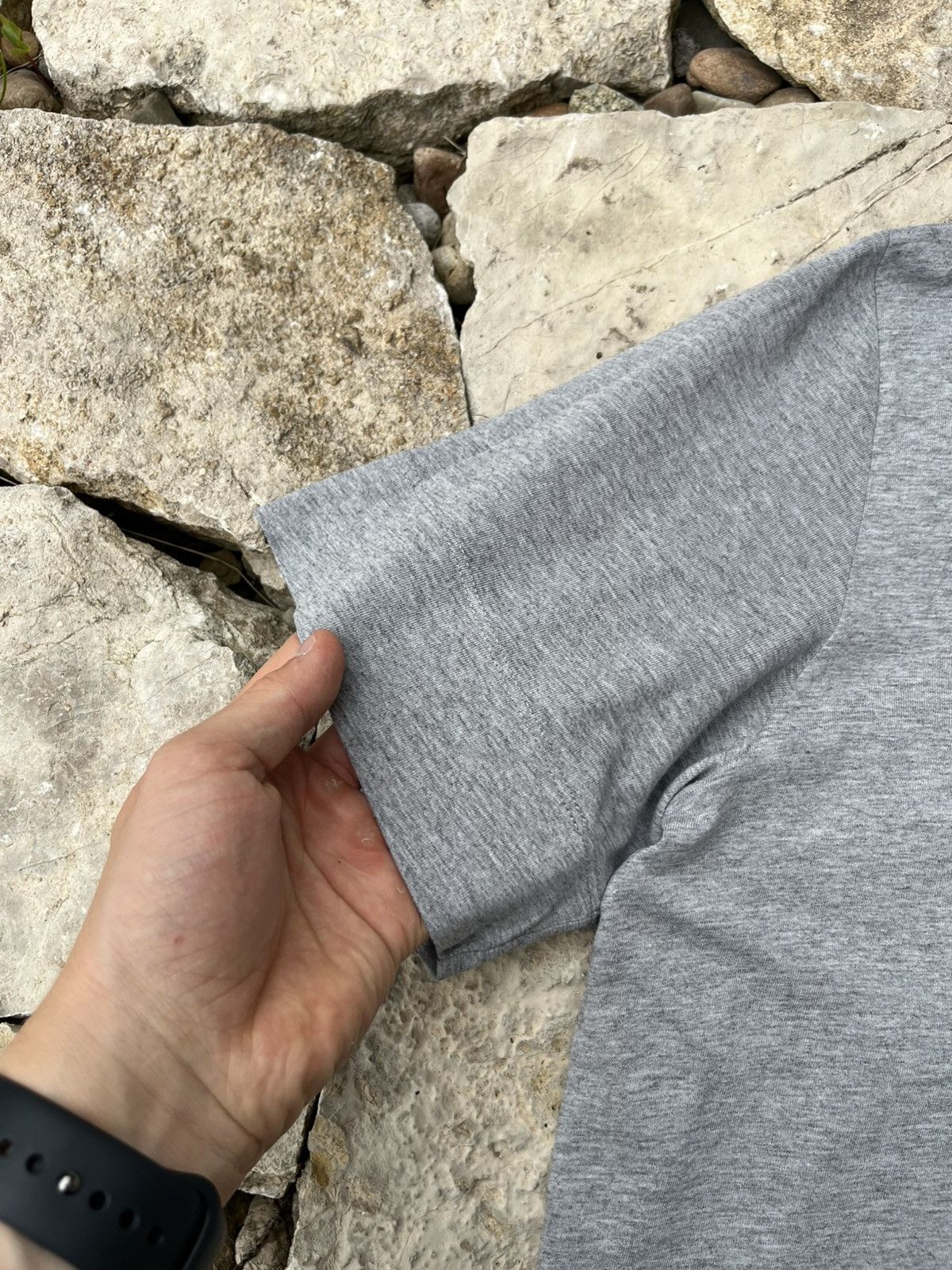 Designer × Ganni Ganni Software basic small chest logo grey tee t-shirt Size S / US 4 / IT 40 - 10 Thumbnail