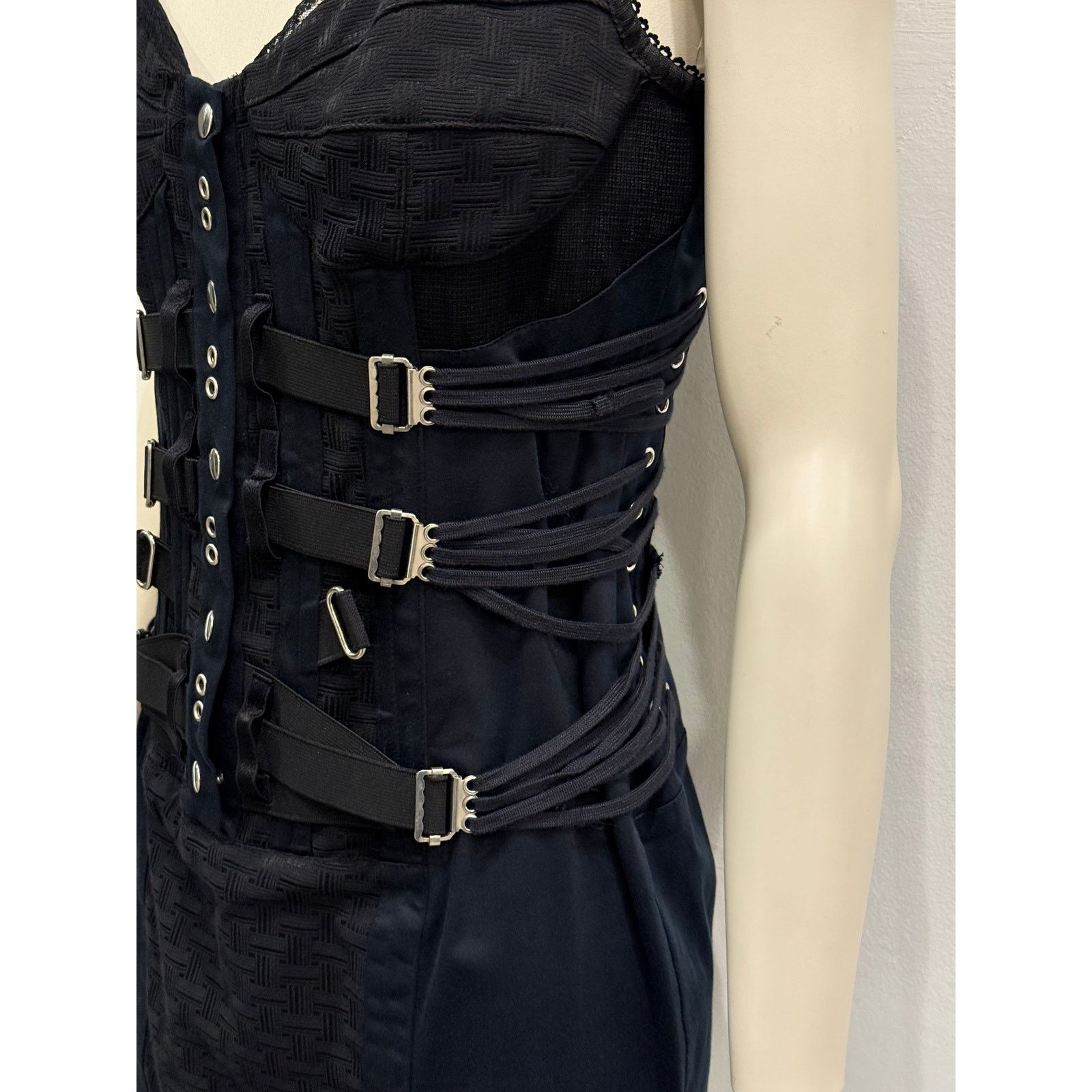 Dolce & Gabbana S/S2004 Dolce & Gabbana bondage corseted dress Size M / US 6-8 / IT 42-44 - 5 Thumbnail