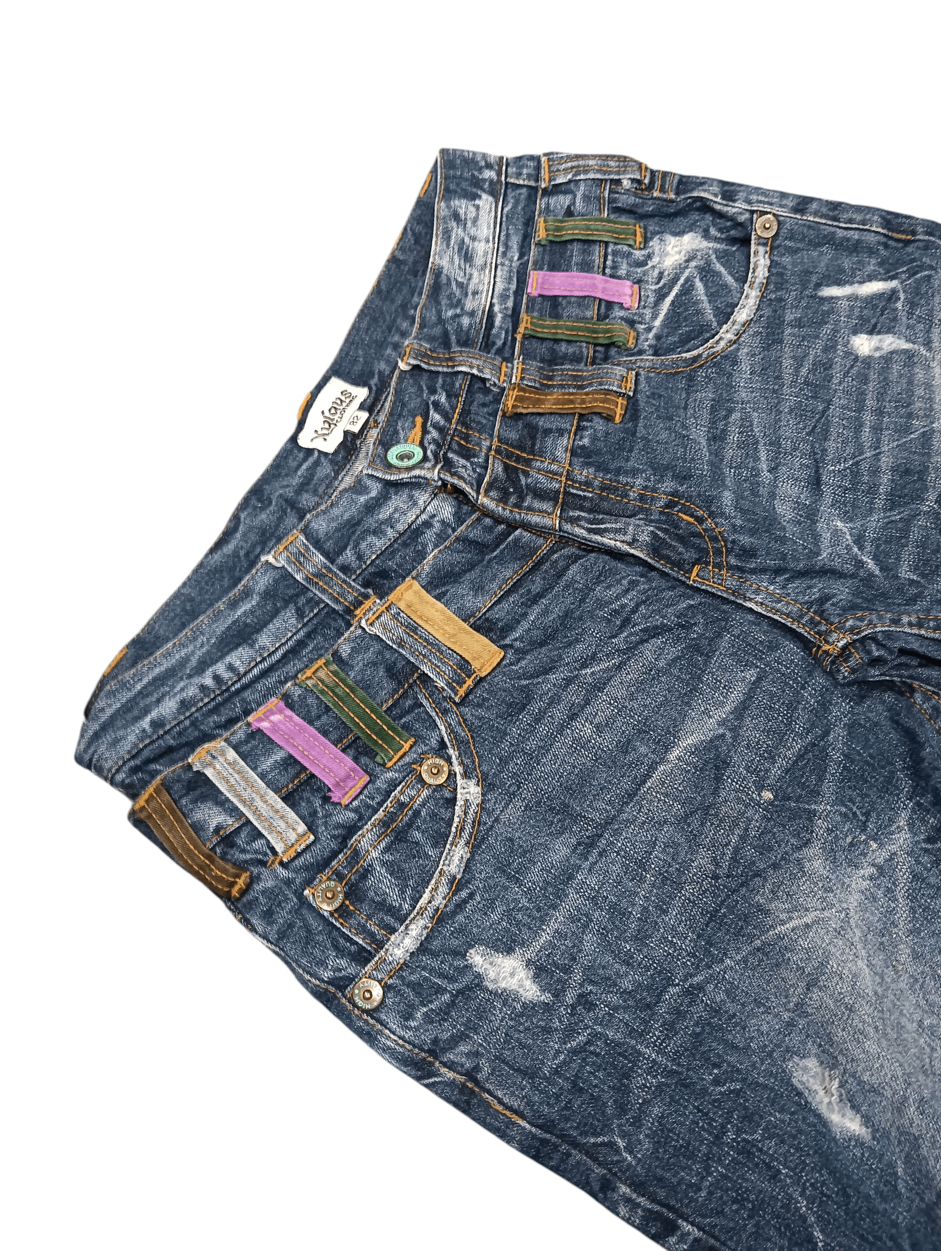 Other Nylaus Jeans Distressed Double Waist Size US 38 / EU 54 - 5 Thumbnail