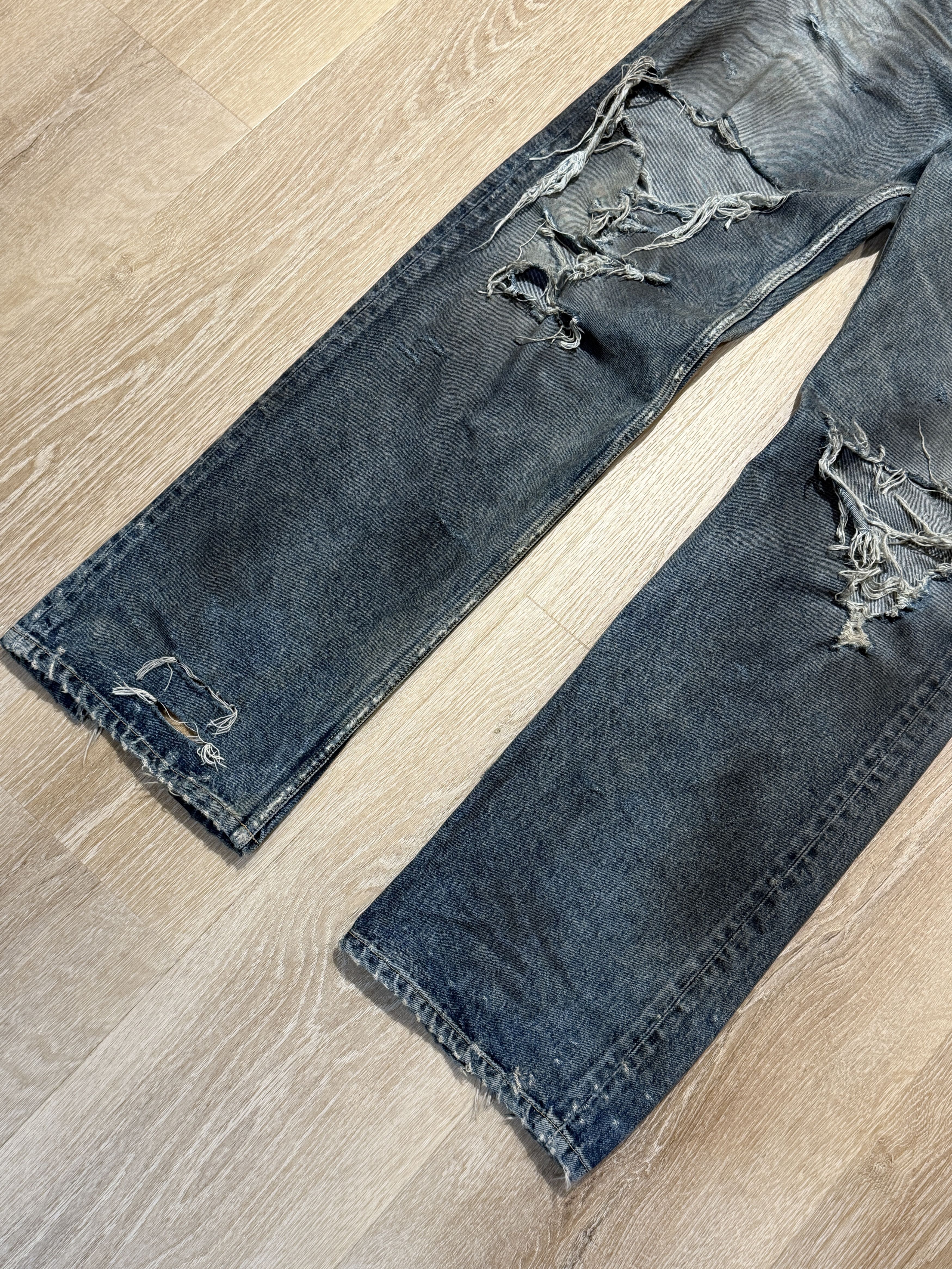 Balenciaga Balenciaga SS23 “Mud Show” Oil Spill Straight Cut Denim Size US 32 / EU 48 - 3 Thumbnail