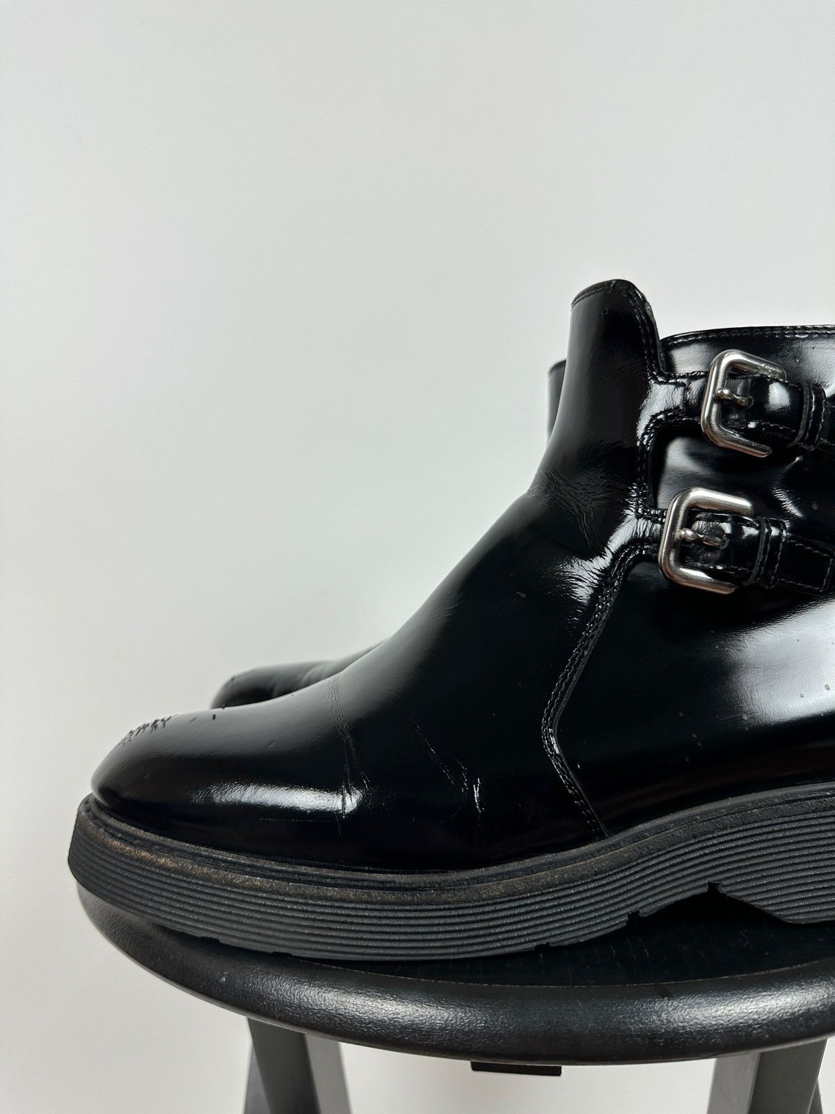 Prada Women’s Prada Black Patent Leather Ankle Boots Size US 9.5 / IT 39.5 - 13 Thumbnail