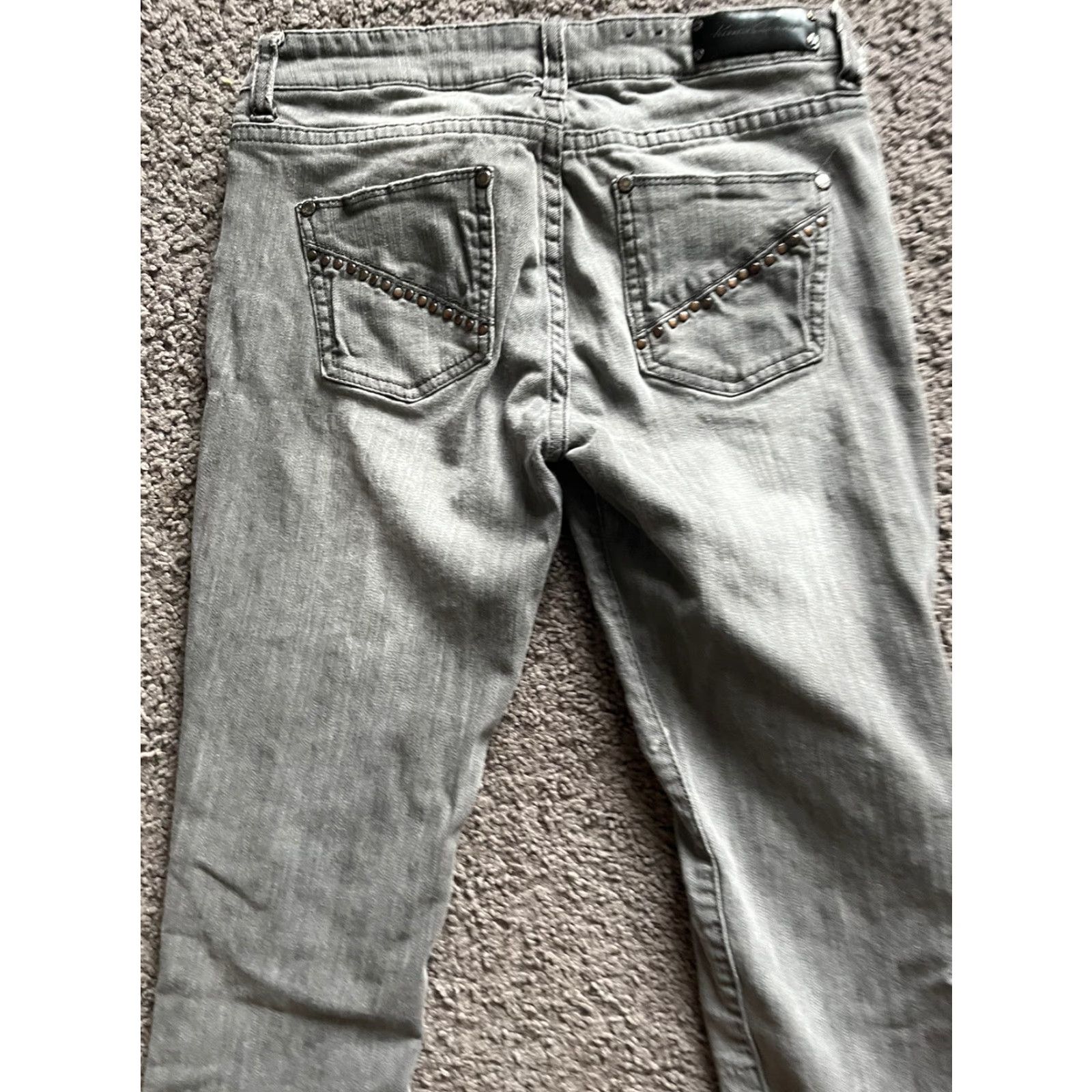 Kenneth Cole VINTAGE Kenneth Cole New York Women's Jeans Skinny Leg Regular Low Rise Gray Wash Stretch 26 Size Size 26" / US 2 / IT 38 - 5 Thumbnail