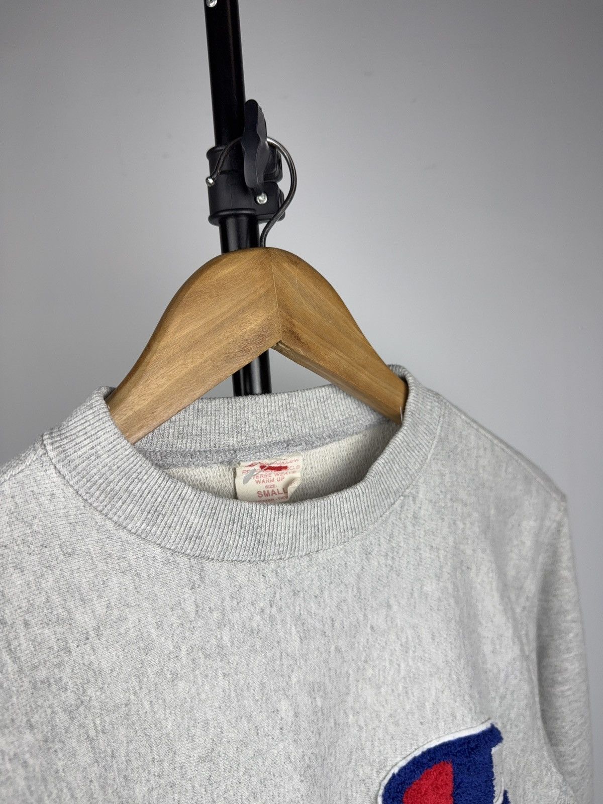 Champion Vintage Rare 90s Champion Reverse Weave Chenille C Crewneck Size US S / EU 44-46 / 1 - 5 Thumbnail