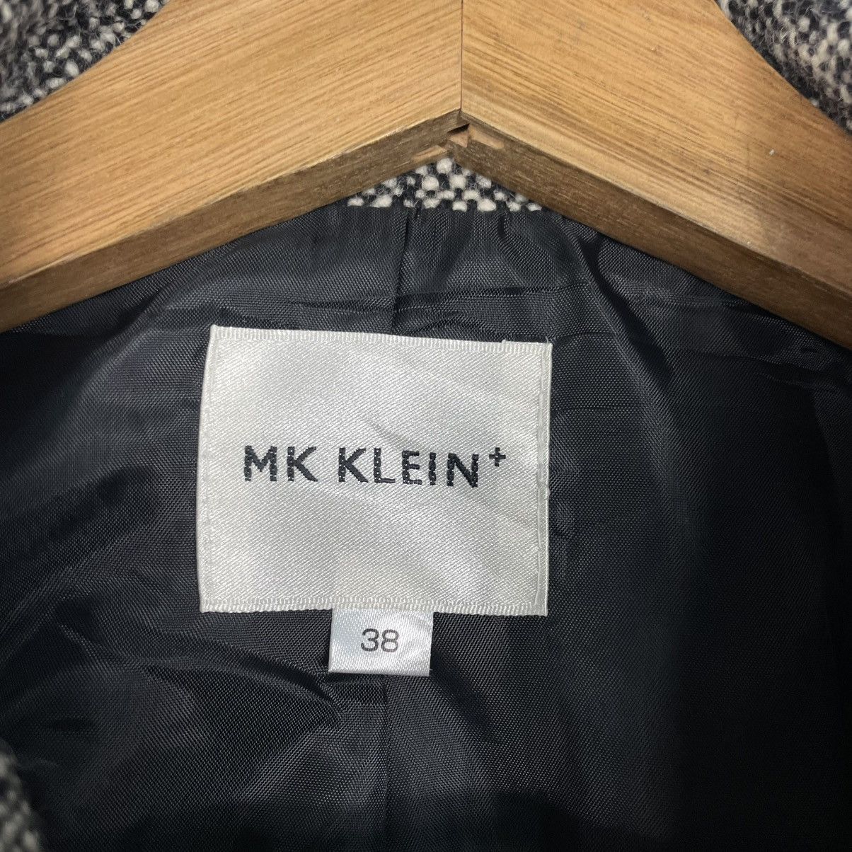 Michel Klein MK Klein Double Breasted Houndstooth Jacket Size S / US 4 / IT 40 - 15 Thumbnail