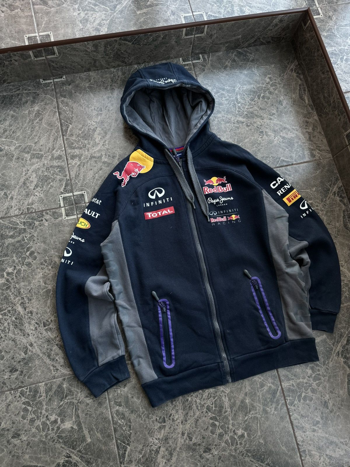 Red Bull Red Bull Pepe Jeans Formula 1 Racing Zip Hoodie Sz S Size US S / EU 44-46 / 1 - 4 Thumbnail
