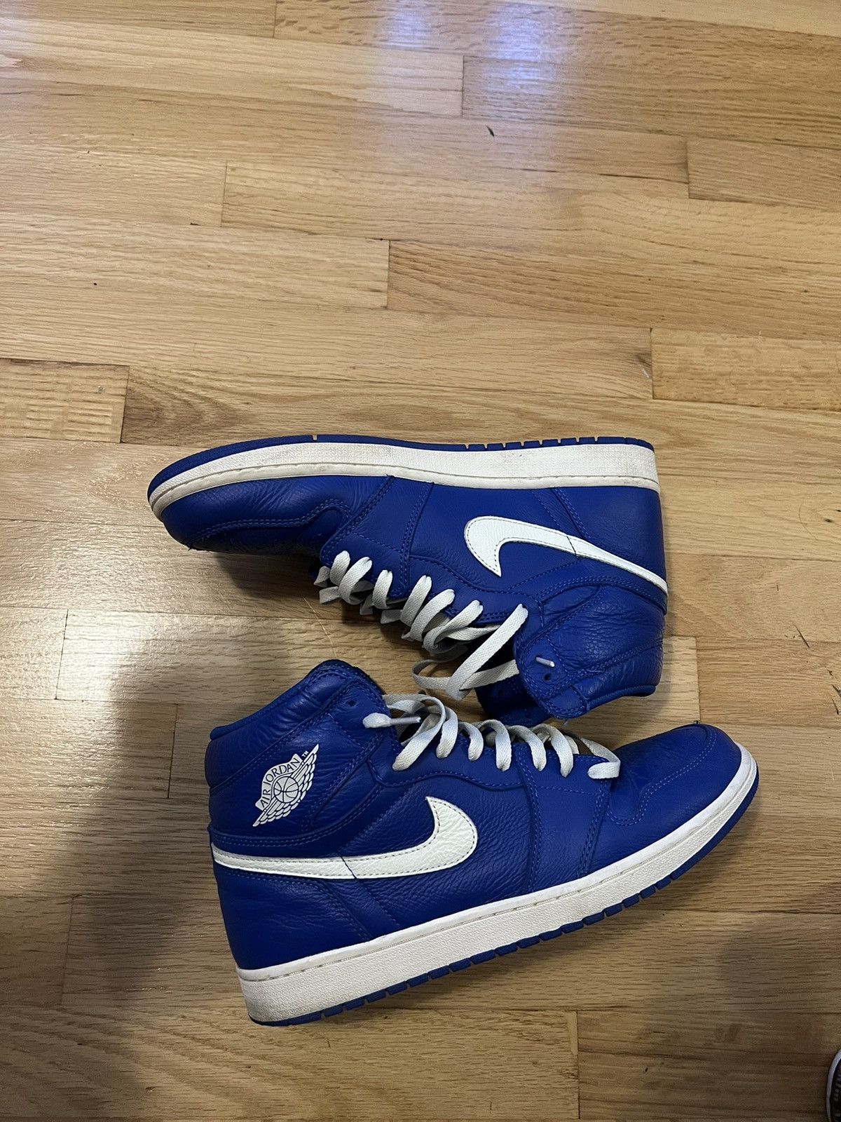 image of Hyper Royal Jordan 1 Shoes in Blue, Men's (Size 12)