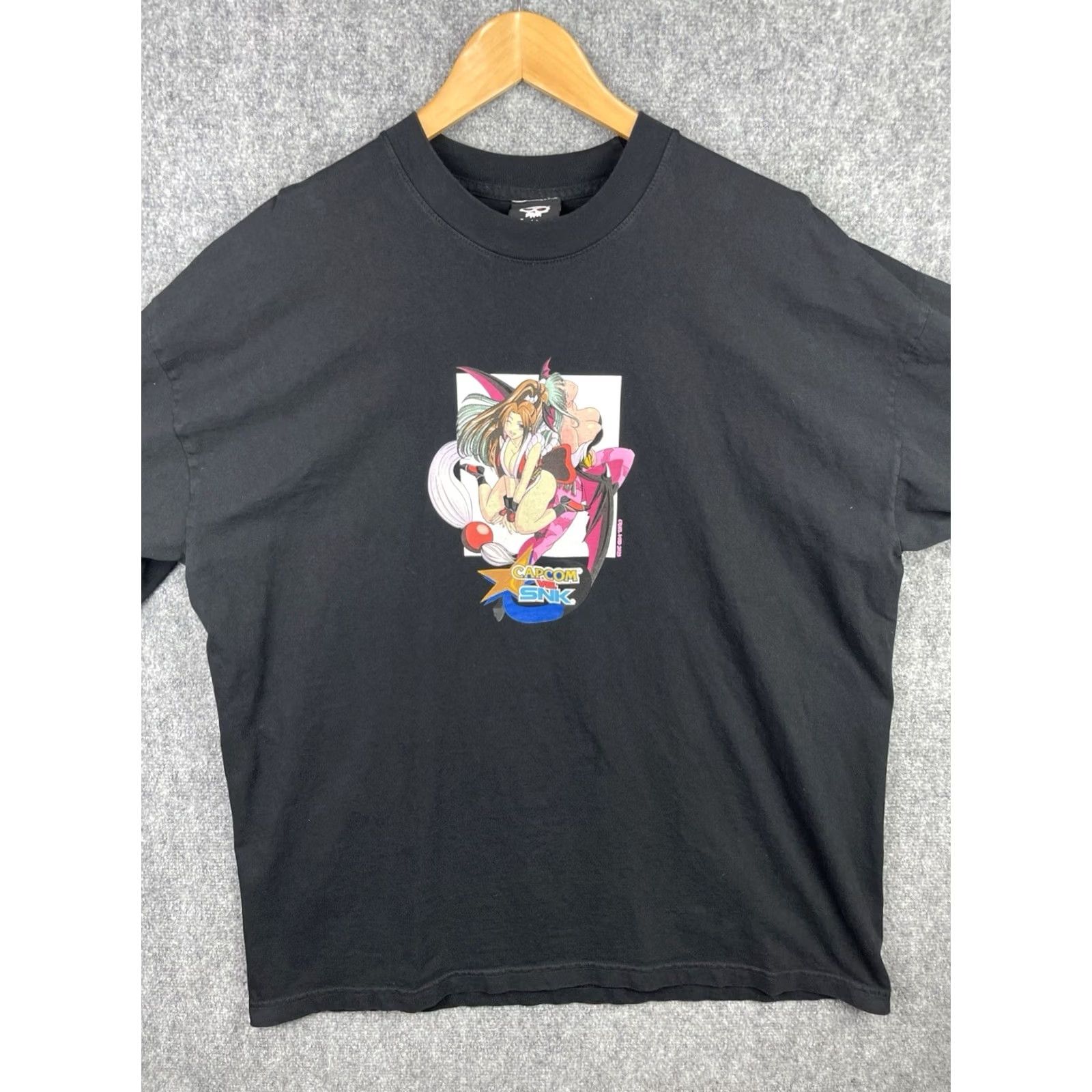Vintage Cruel Void Shirt Mens XL Black Capcom vs SNK Mai Shiranui Morrigan Aensland Size US XL / EU 56 / 4 - 2 Thumbnail