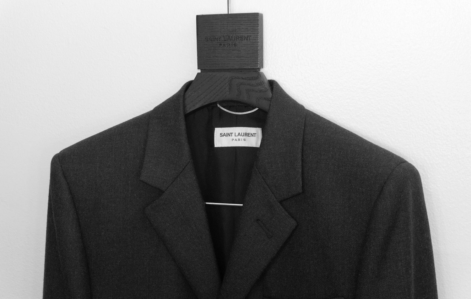 Hedi Slimane × Saint Laurent Paris FW13 Sample 3 Button Wool Blazer Jacket Size 36S - 3 Thumbnail