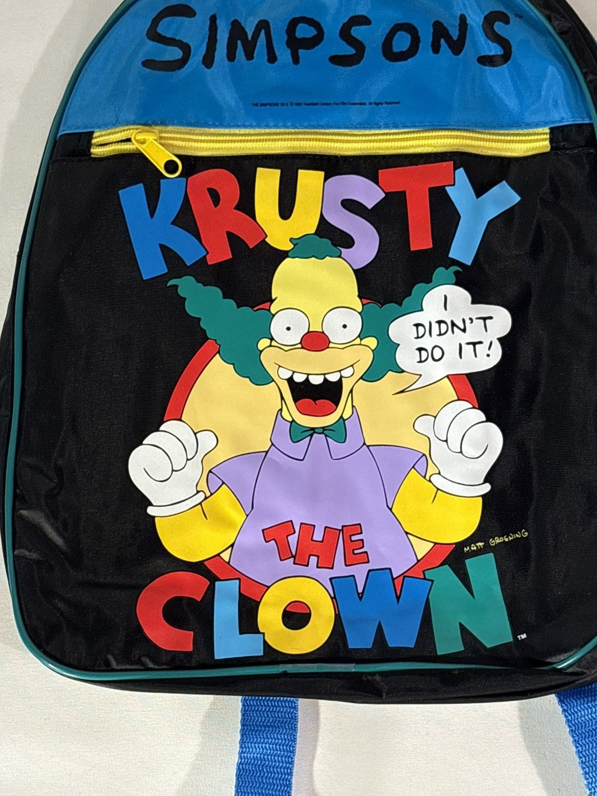 Vintage Vintage 90s Simpsons Bags Krusty The Clown Youth Sz Backpack Size ONE SIZE - 3 Thumbnail