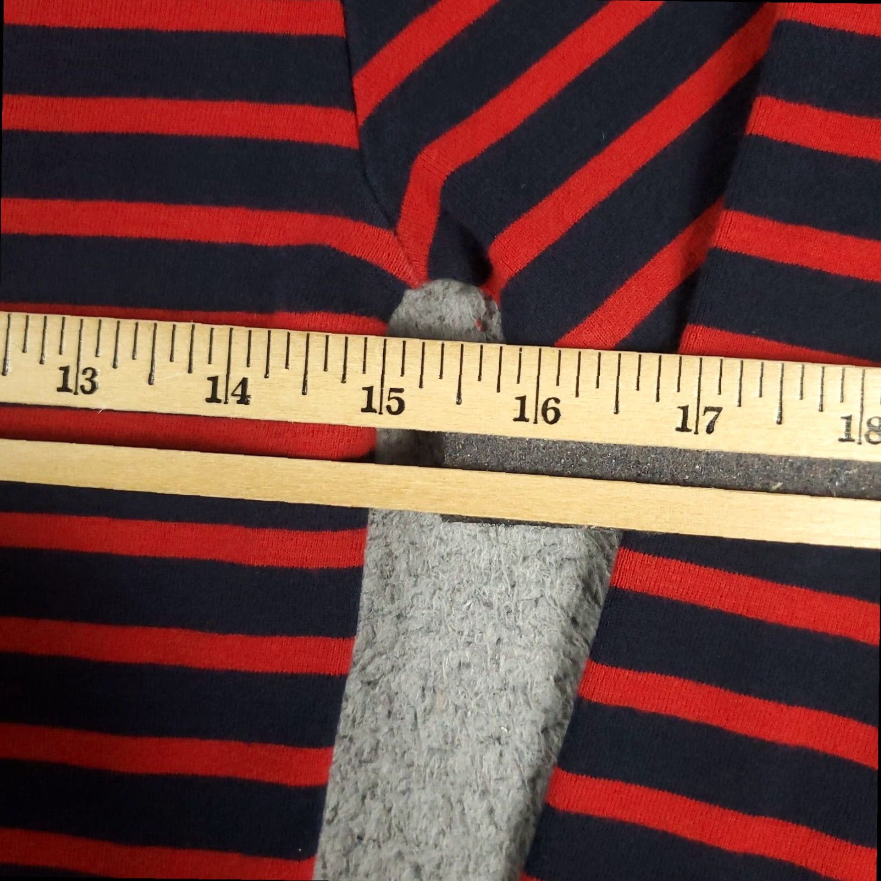 Tommy Hilfiger Tommy Hilfiger Womens Shirt Medium Red Blue Striped High Neck Pullover Size M / US 6-8 / IT 42-44 - 7 Thumbnail