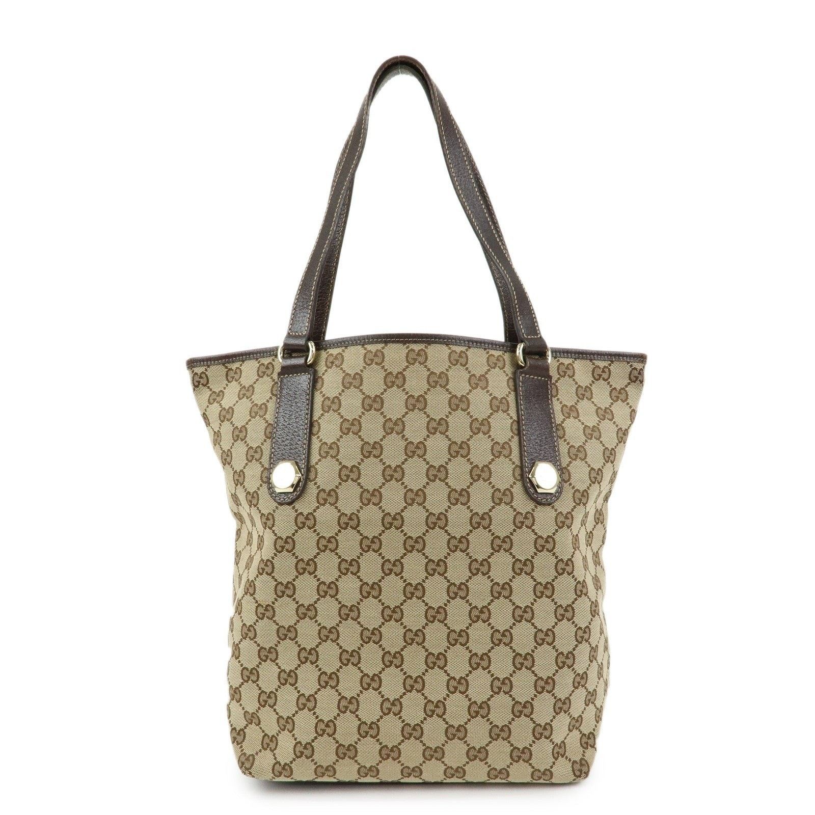 Gucci Gucci GG Canvas Tote Brown Size ONE SIZE - 1 Thumbnail