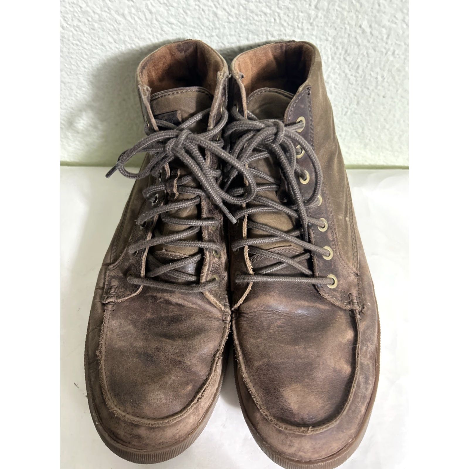 Olukai OluKai Molina Boots Mens Size 10.5 Leather Waterproof Ankle Biker Brown Tan Casual Fall Winter Spring Shoes Size US 11 / EU 44 - 7 Thumbnail