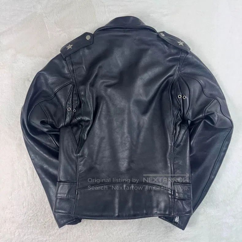 Schott Schott Cable-stayed leather jacket, heavy cowhide Size US XXS / EU 40 - 3 Thumbnail
