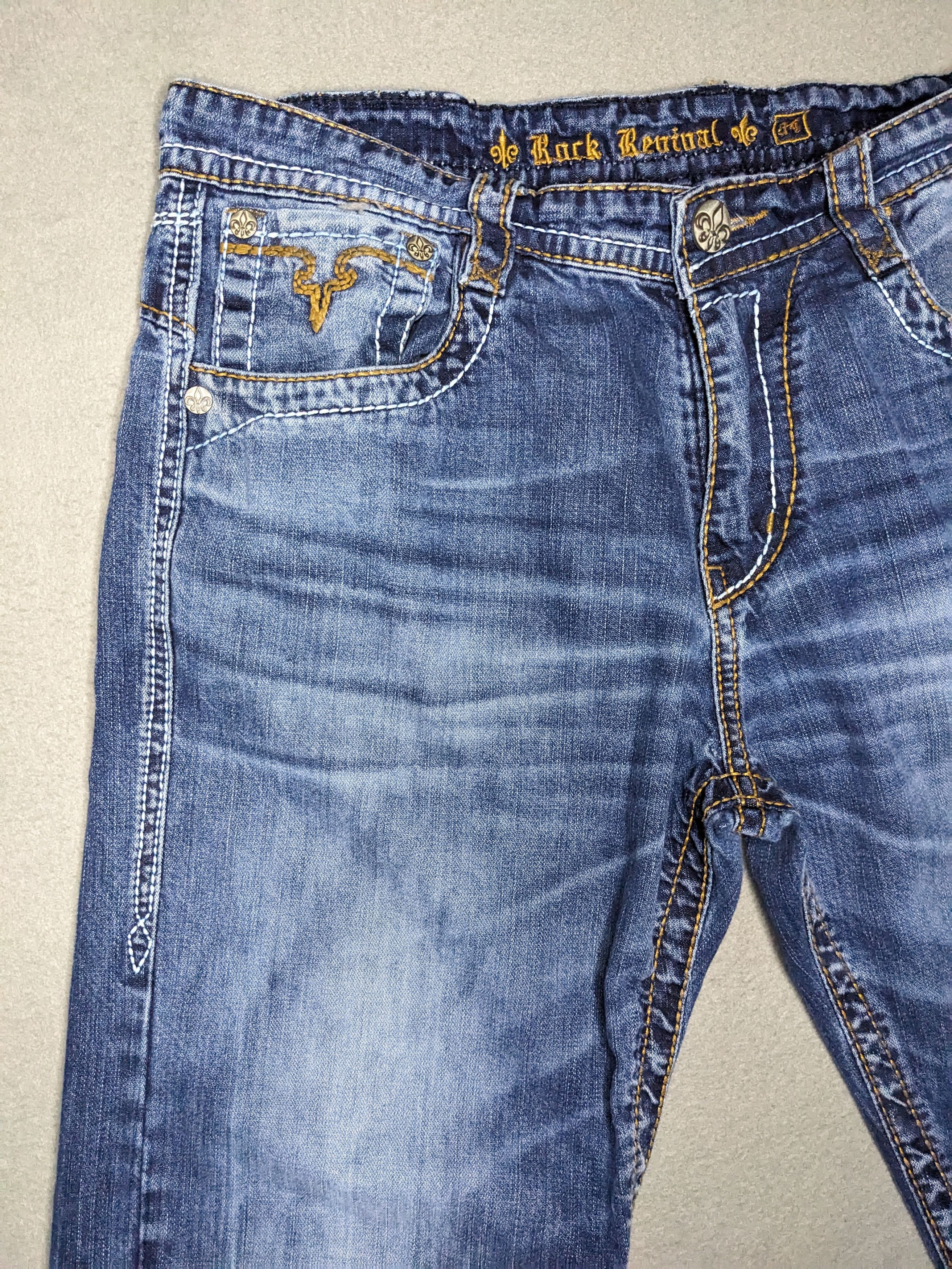 Rock Revival Rock Revival Jacklyn Jeans 34 Cropped Bootcut 25” Inseam Size 34" / US 12 / IT 48 - 4 Thumbnail