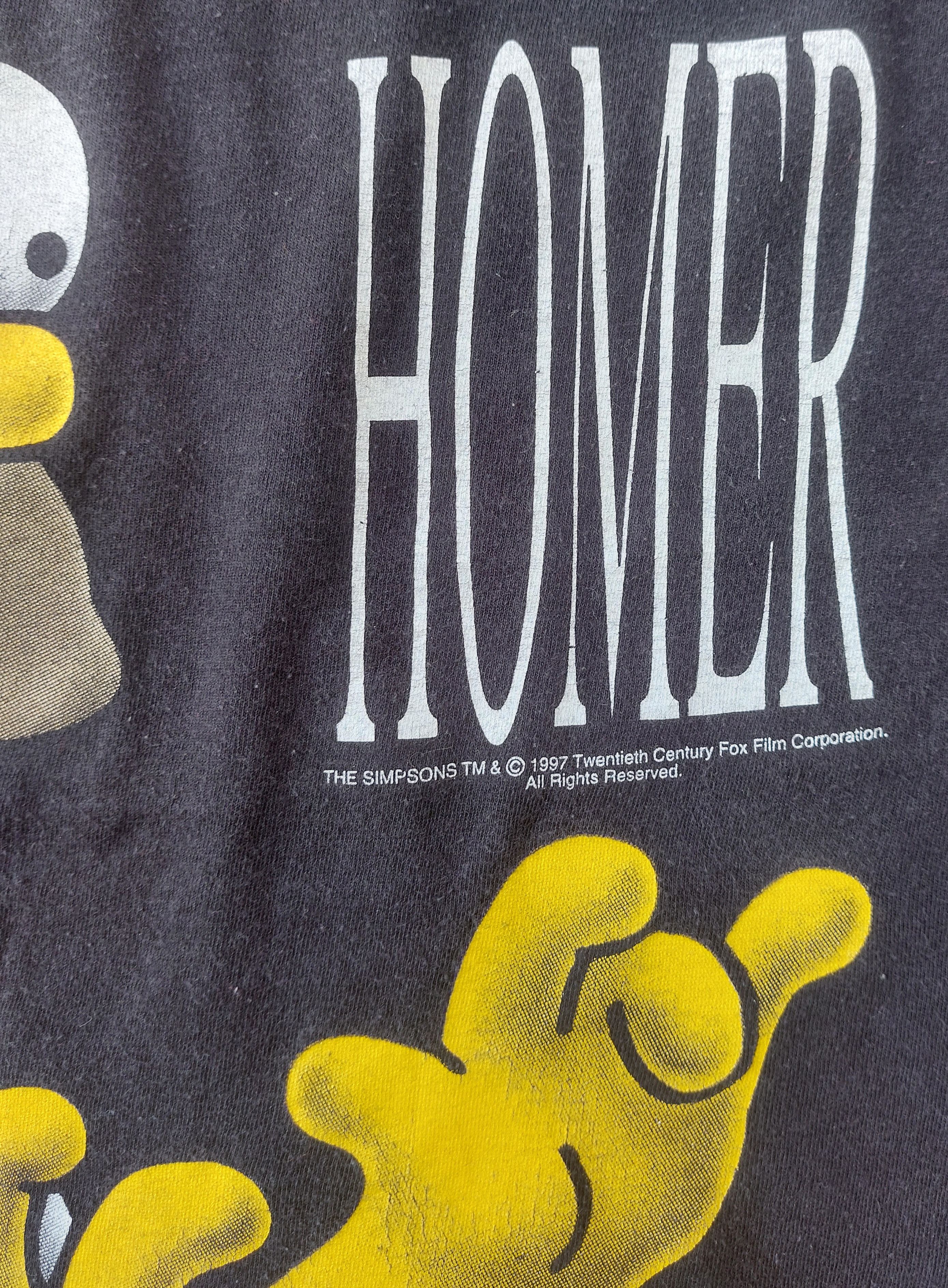 The Simpsons Vtg 1997 HOMER THE SIMPSON by MATT GROENING tee Size US XL / EU 56 / 4 - 5 Thumbnail