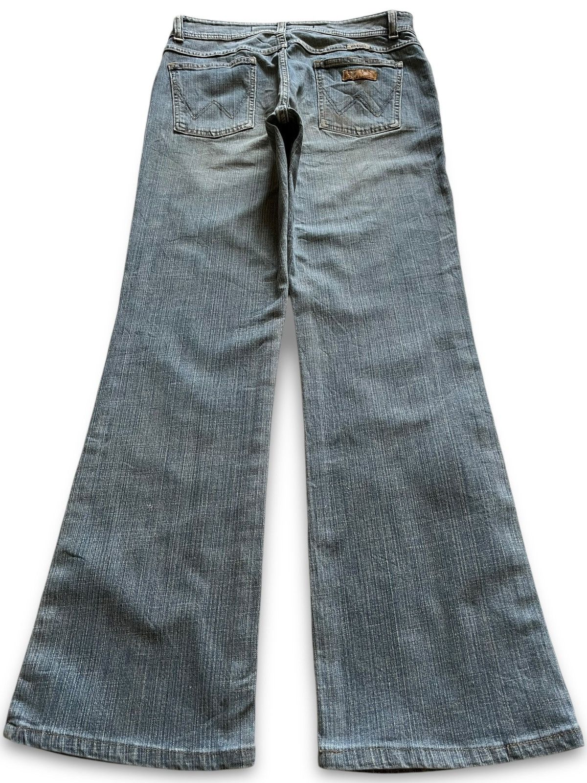 Wrangler SALES🔥Vintage Wrangler Faded Wash Style Flare Jeans Size 28" / US 6 / IT 42 - 2 Thumbnail