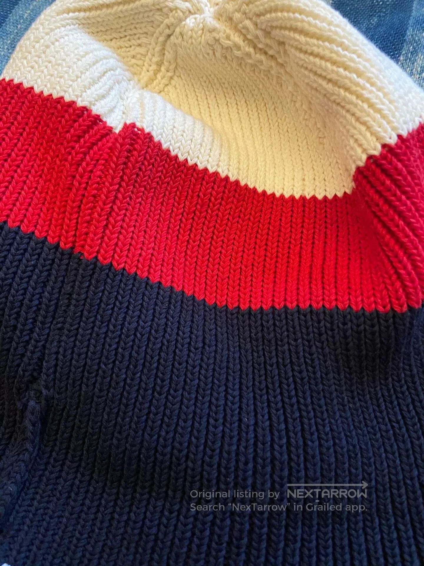 Thom Browne thom browne color block knit hat. Size ONE SIZE - 2 Thumbnail