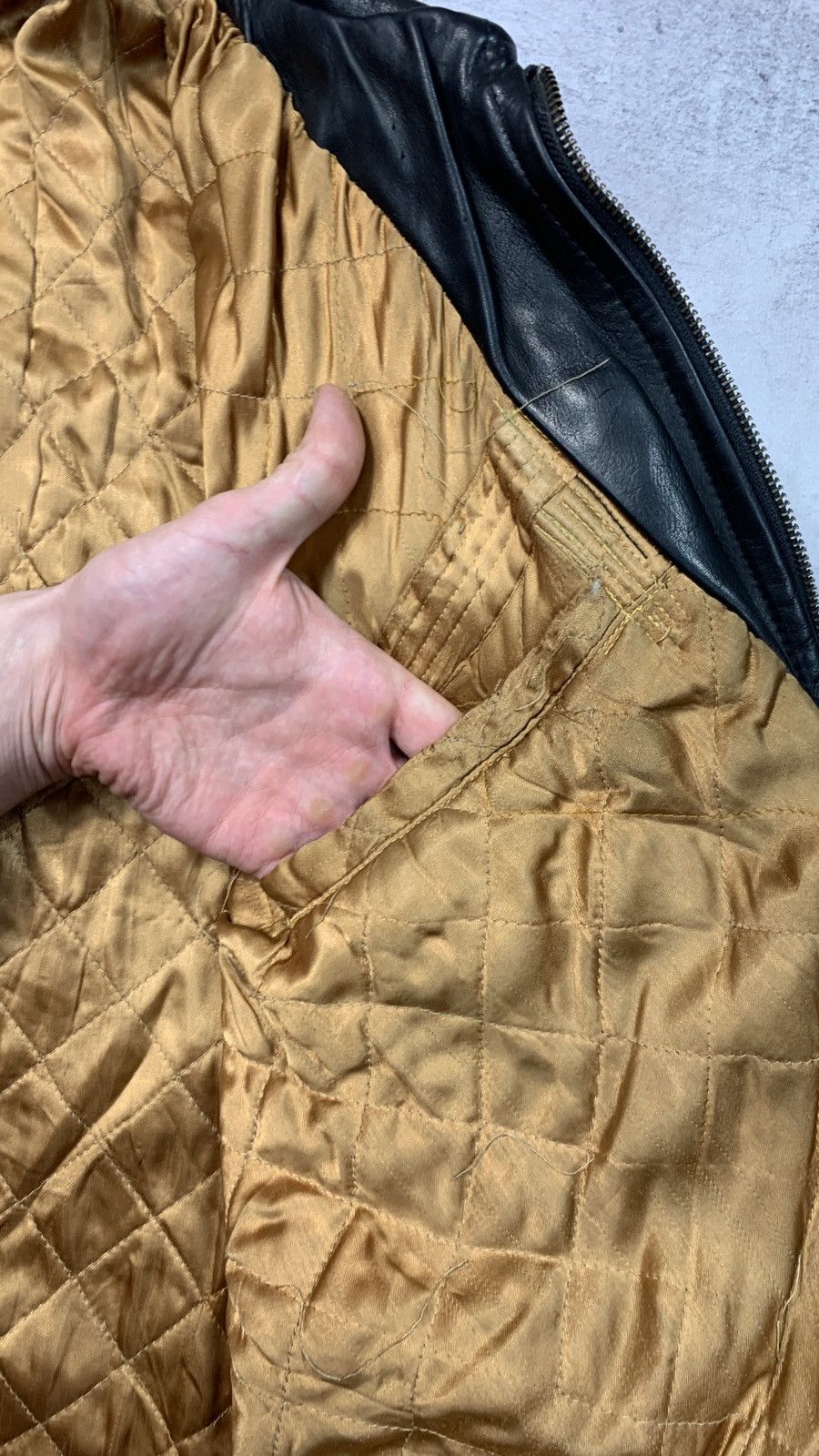 Vintage 90s Vintage Grunge Biker Leather Jacket Size US XL / EU 56 / 4 - 16 Thumbnail