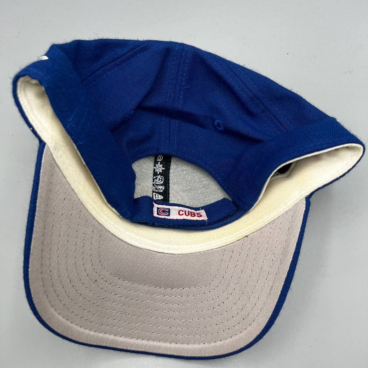 MLB Chicago Cubs Hat Men Blue MLB Strap Back Cap Adjustable Size ONE SIZE - 4 Thumbnail