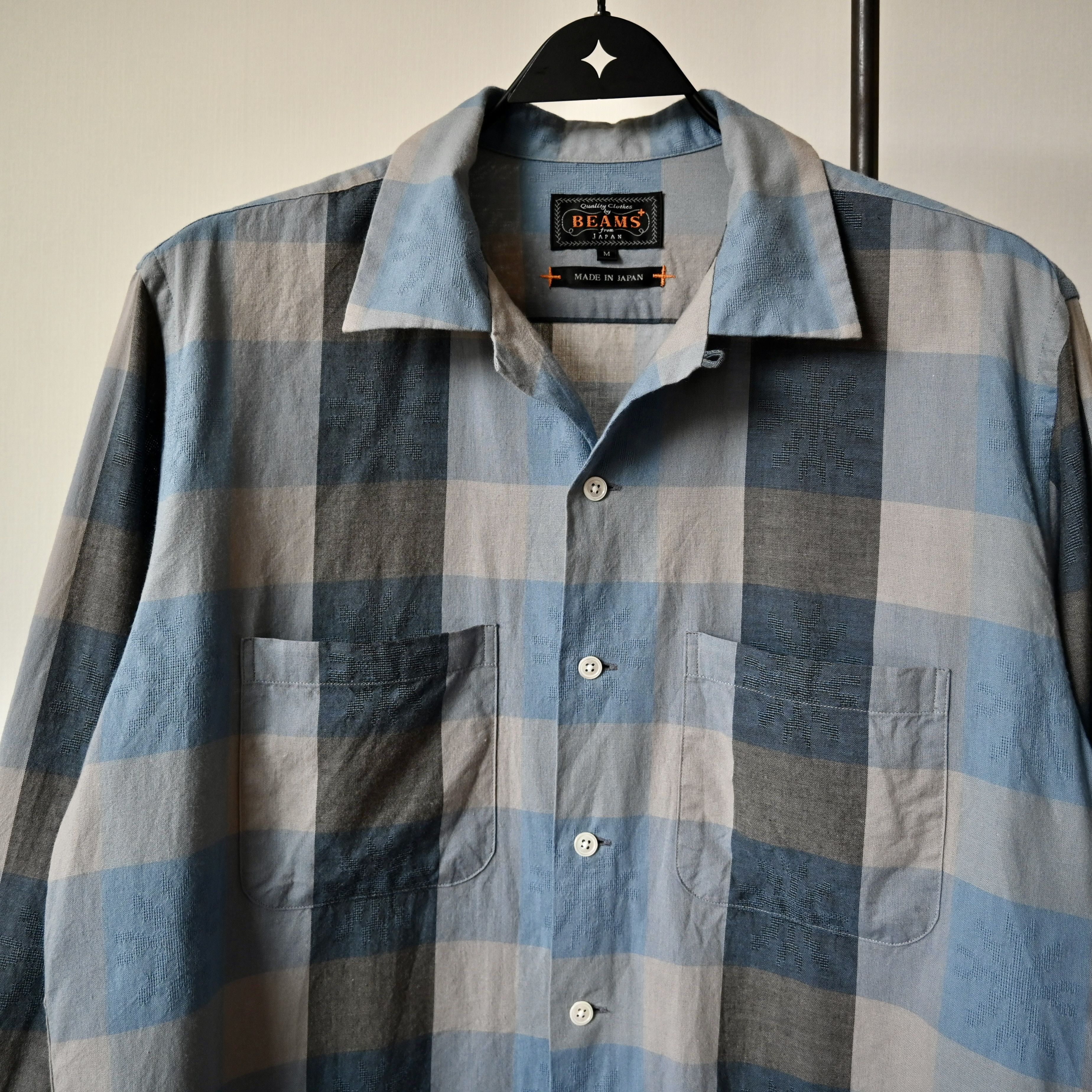 Beams Plus BEAMS Plus openwork block plaid square shirt made in Japan Size US M / EU 48-50 / 2 - 6 Thumbnail