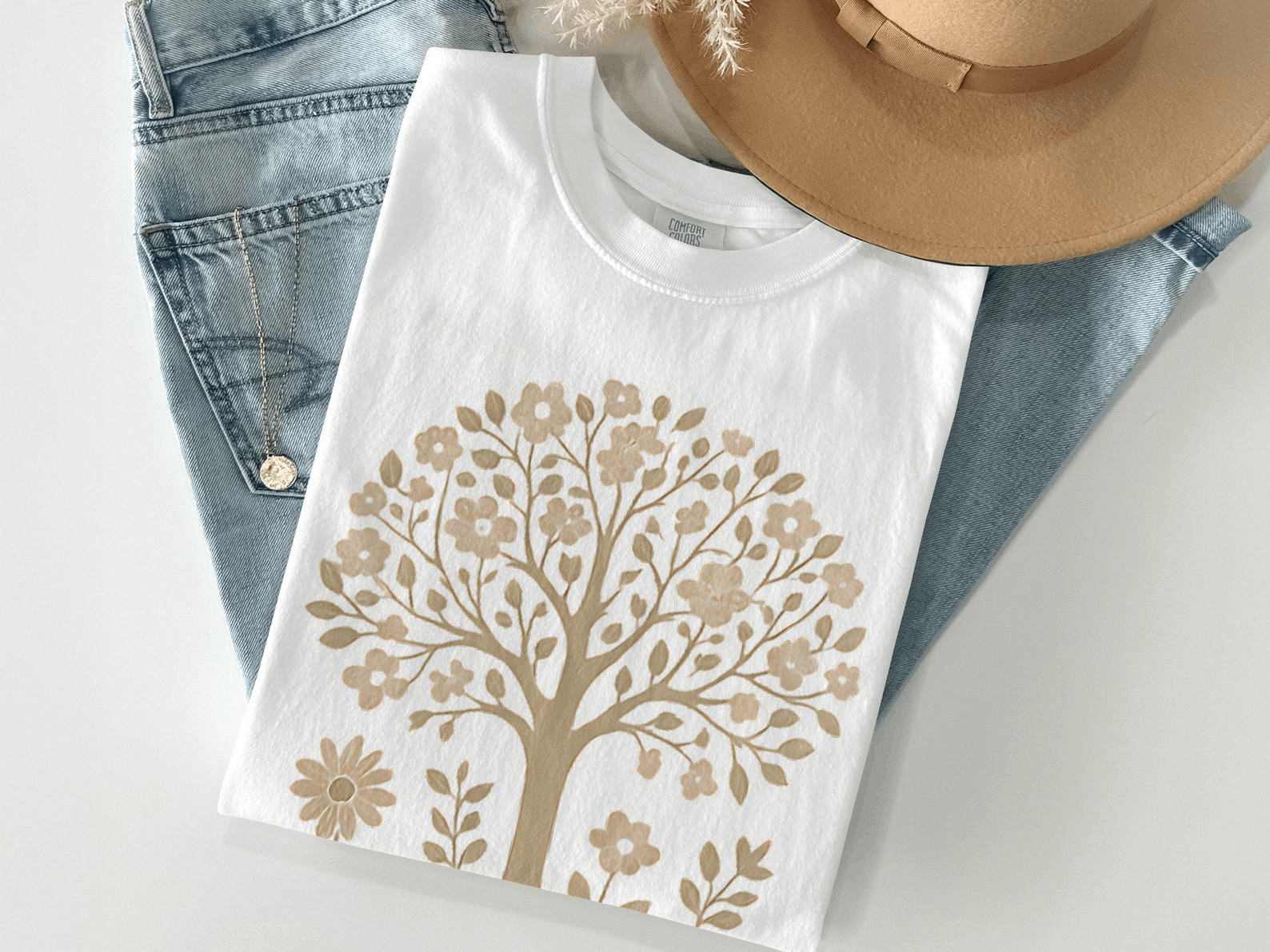 Other Botanical Tree T-Shirt – Earthy Nature Graphic Tee Size M / US 6-8 / IT 42-44 - 2 Thumbnail