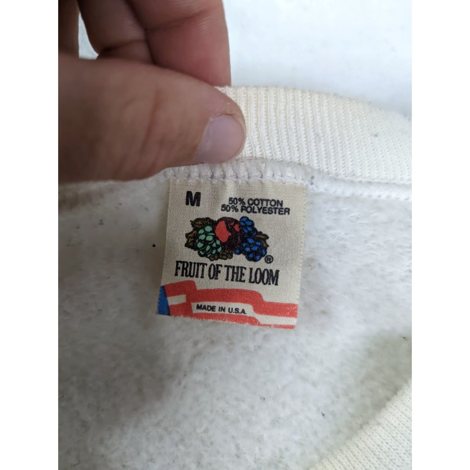 Fruit Of The Loom VINTAGE Raglan Scottish Terrier Crewneck Sweatshirt Mens Size M White Nens Vtg Size US M / EU 48-50 / 2 - 4 Thumbnail