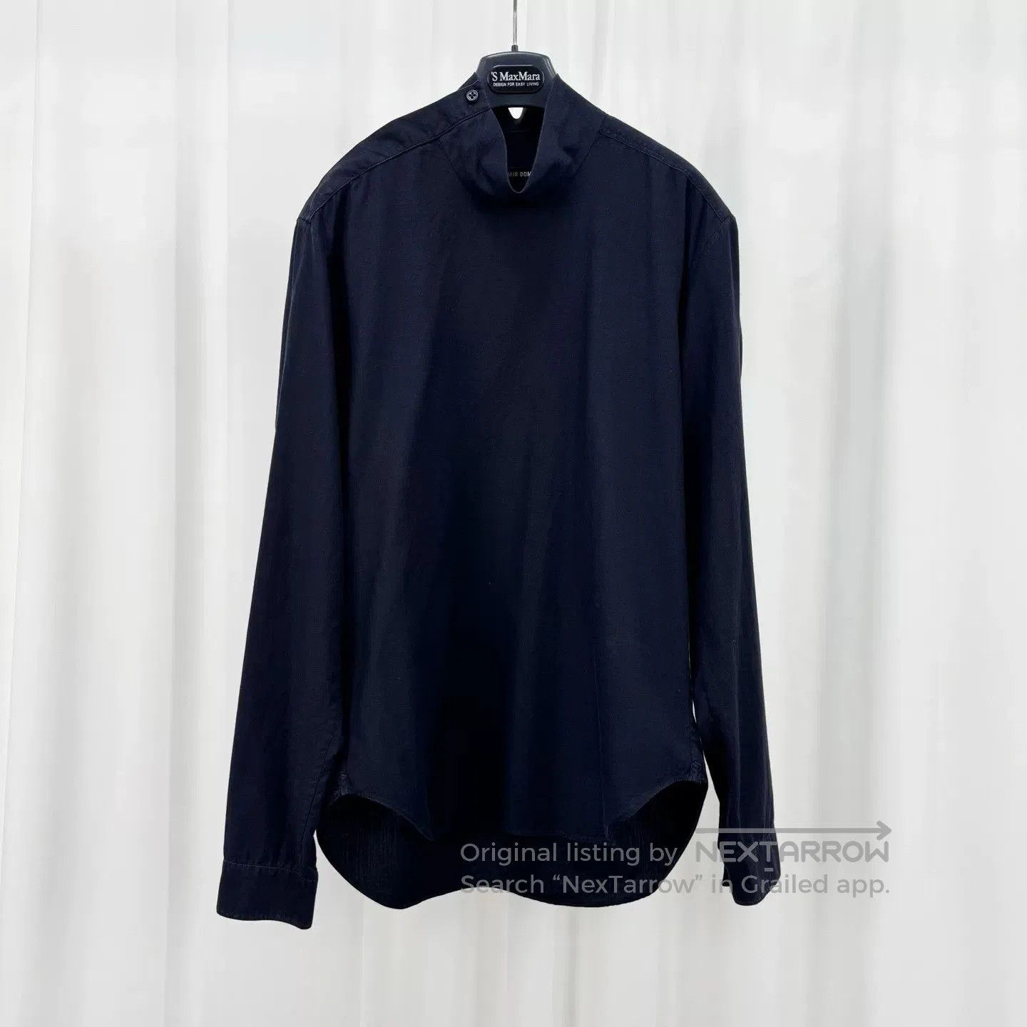 Rick Owens damir doma long sleeve shirt in dark color. Size US M / EU 48-50 / 2 - 1 Thumbnail