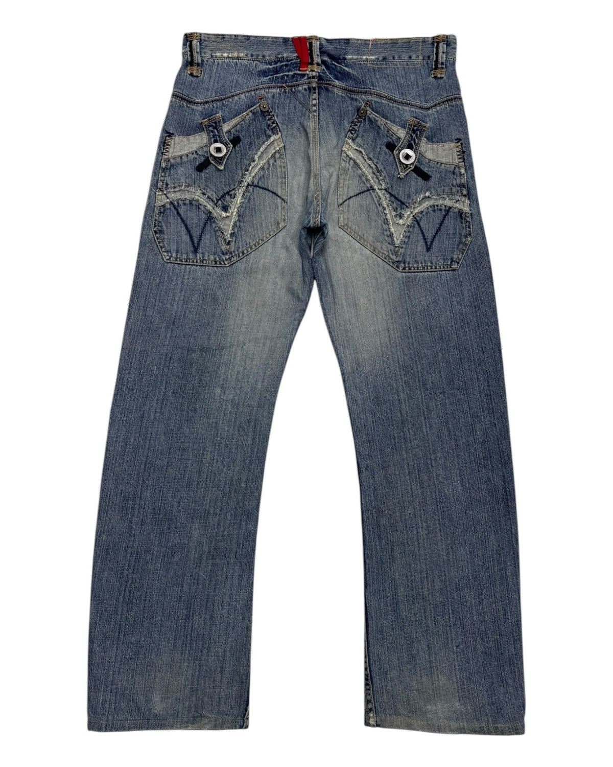 If Six Was Nine 🔥RARE TOUGH JEANS SMITH BAGGY JEANS DISTRESSED DENIM Size US 36 / EU 52 - 7 Thumbnail