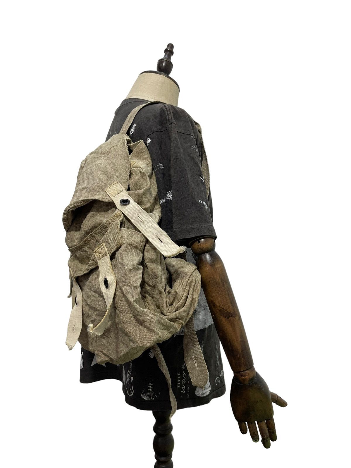 Japanese Brand Full Linen Hemp Rucksack Backpack Custom Size ONE SIZE - 1 Thumbnail