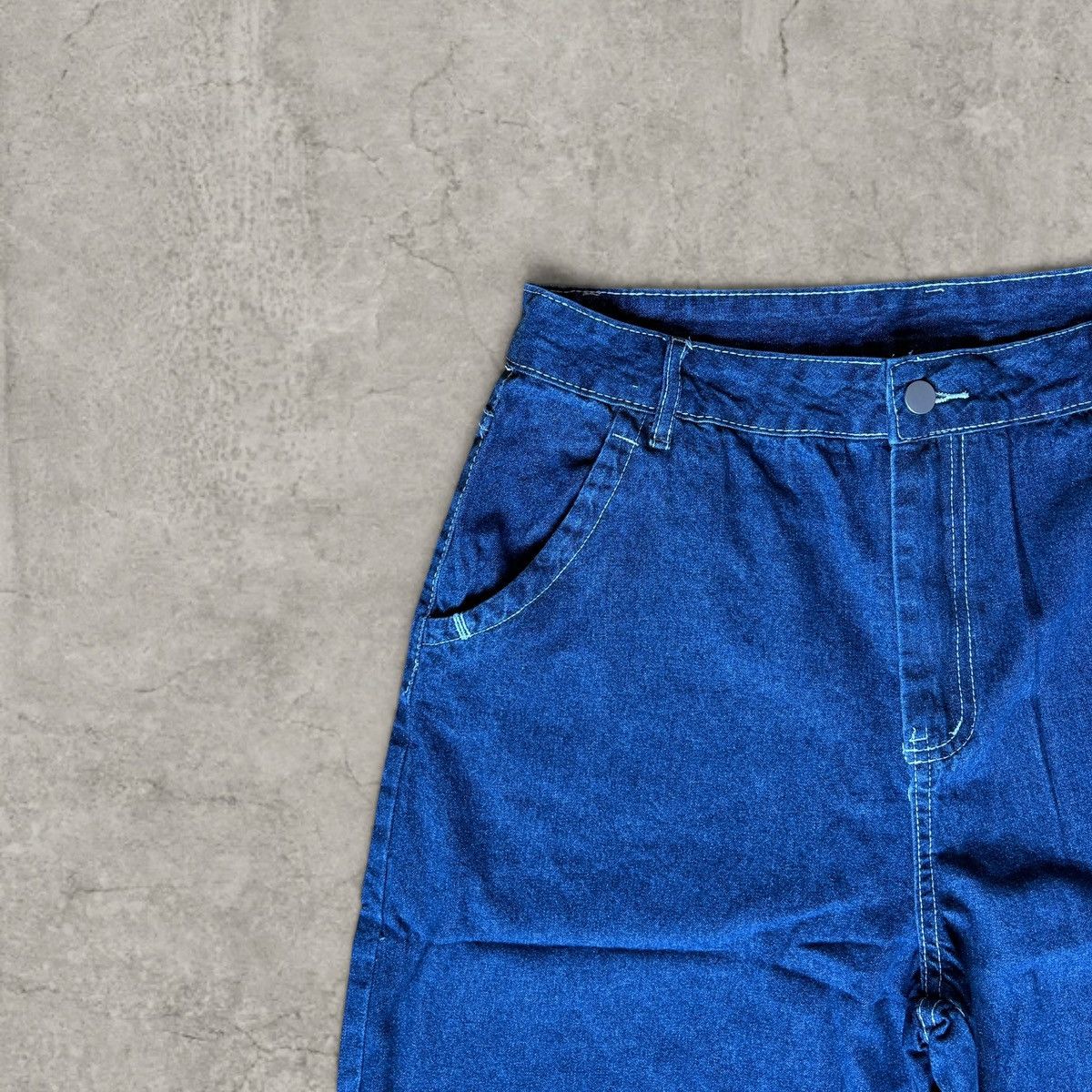 Japanese Brand Cool wide skater Japanese style jeans in blue. Size L Size US 34 / EU 50 - 4 Thumbnail