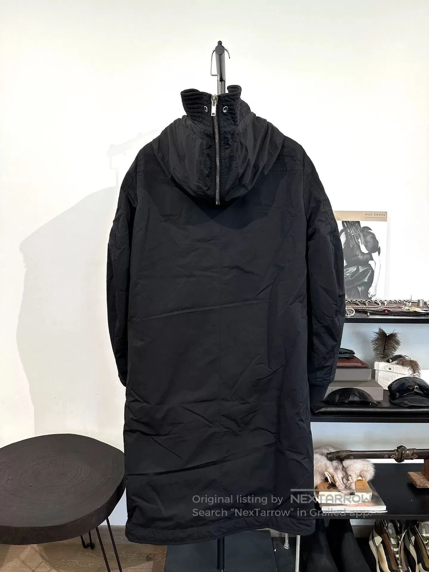 Rick Owens Drkshdw Rick Owens DRKSHDW Longline Hooded Coat. Size US XS / EU 42 / 0 - 3 Thumbnail