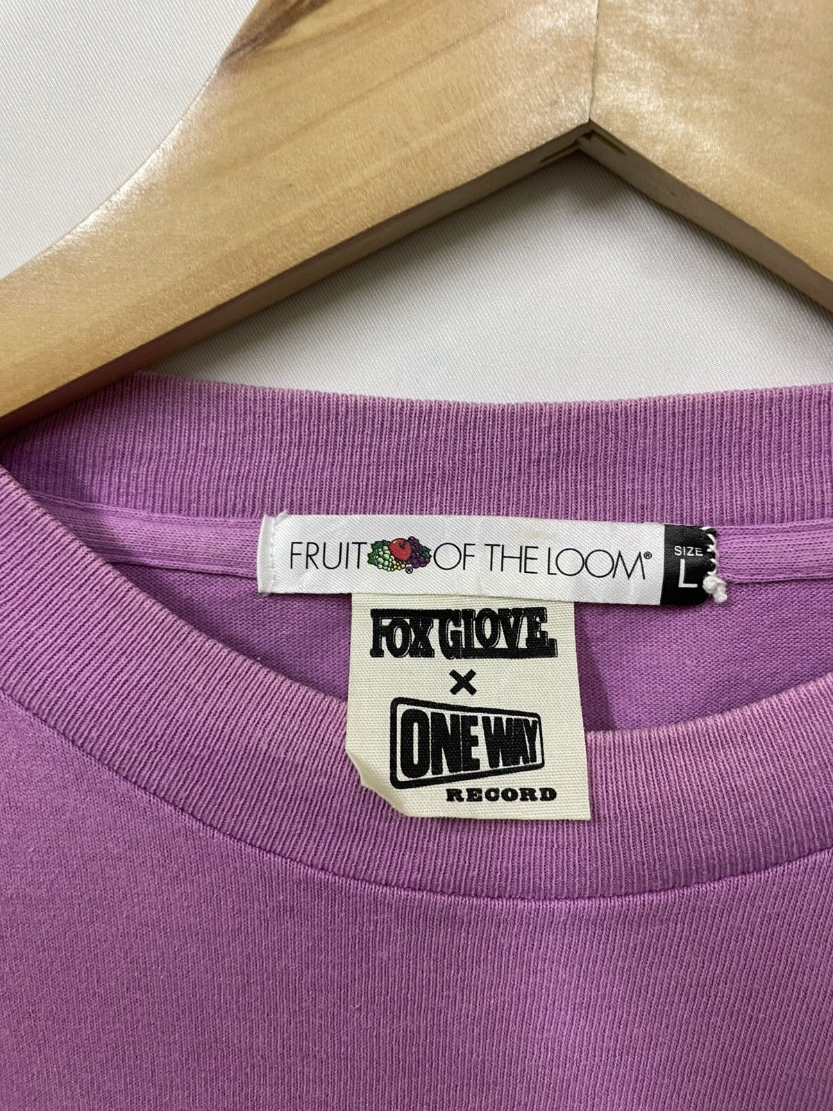 Fruit Of The Loom Vintage y2k Fox Glove x One way Record Roots & Herbs Size US L / EU 52-54 / 3 - 4 Thumbnail