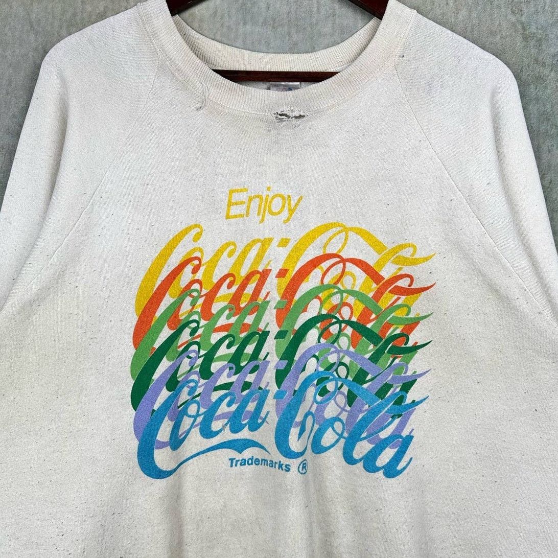 Coca Cola × Vintage Vintage 90s Coca Cola Coke Crewneck Sz XL USA Made Retro Size US XL / EU 56 / 4 - 2 Thumbnail