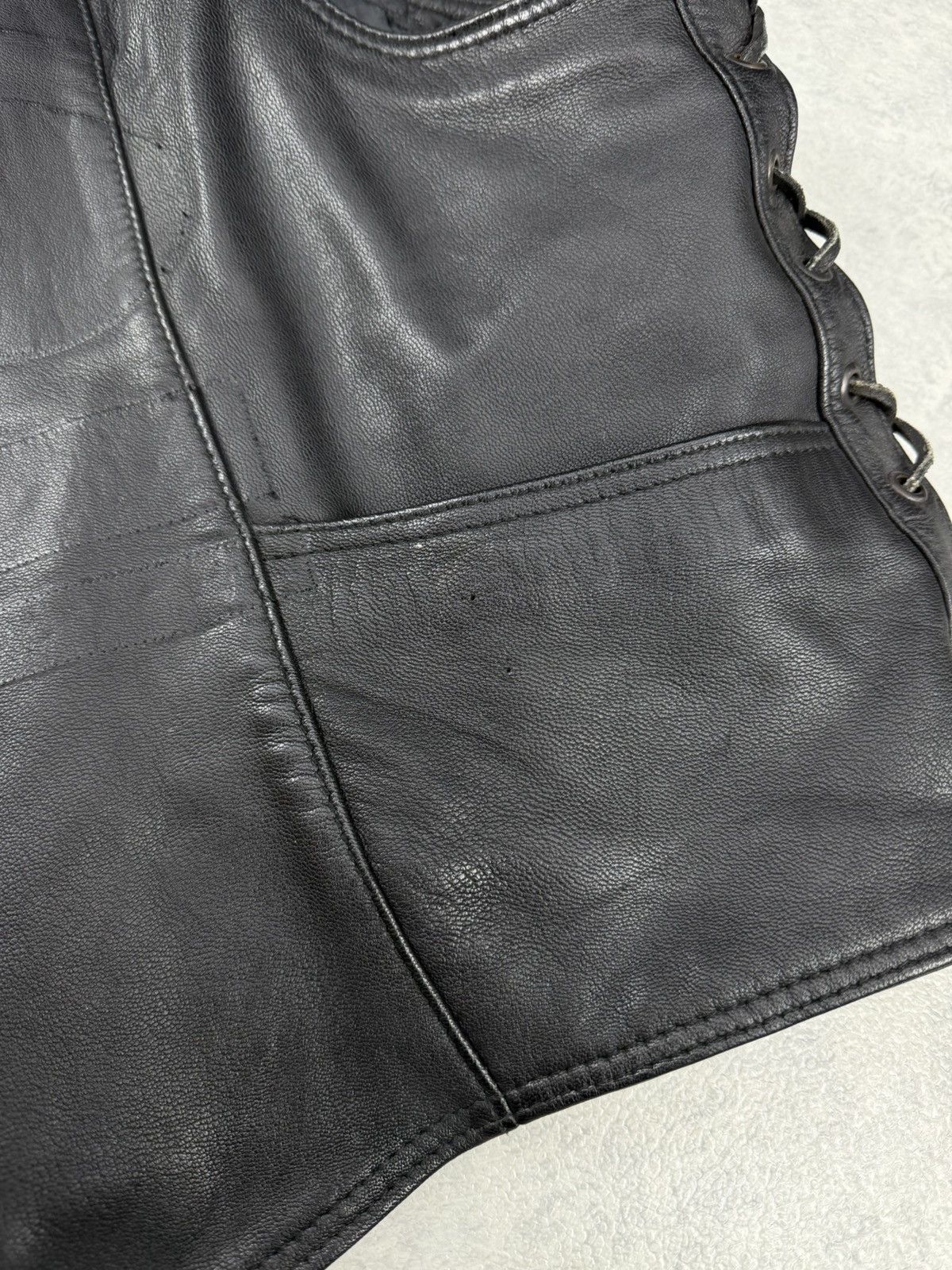 Vintage Spirit Motors Leather Vest Black Biker Motorcycle Size 3XL Size US XXL / EU 58 / 5 - 5 Thumbnail