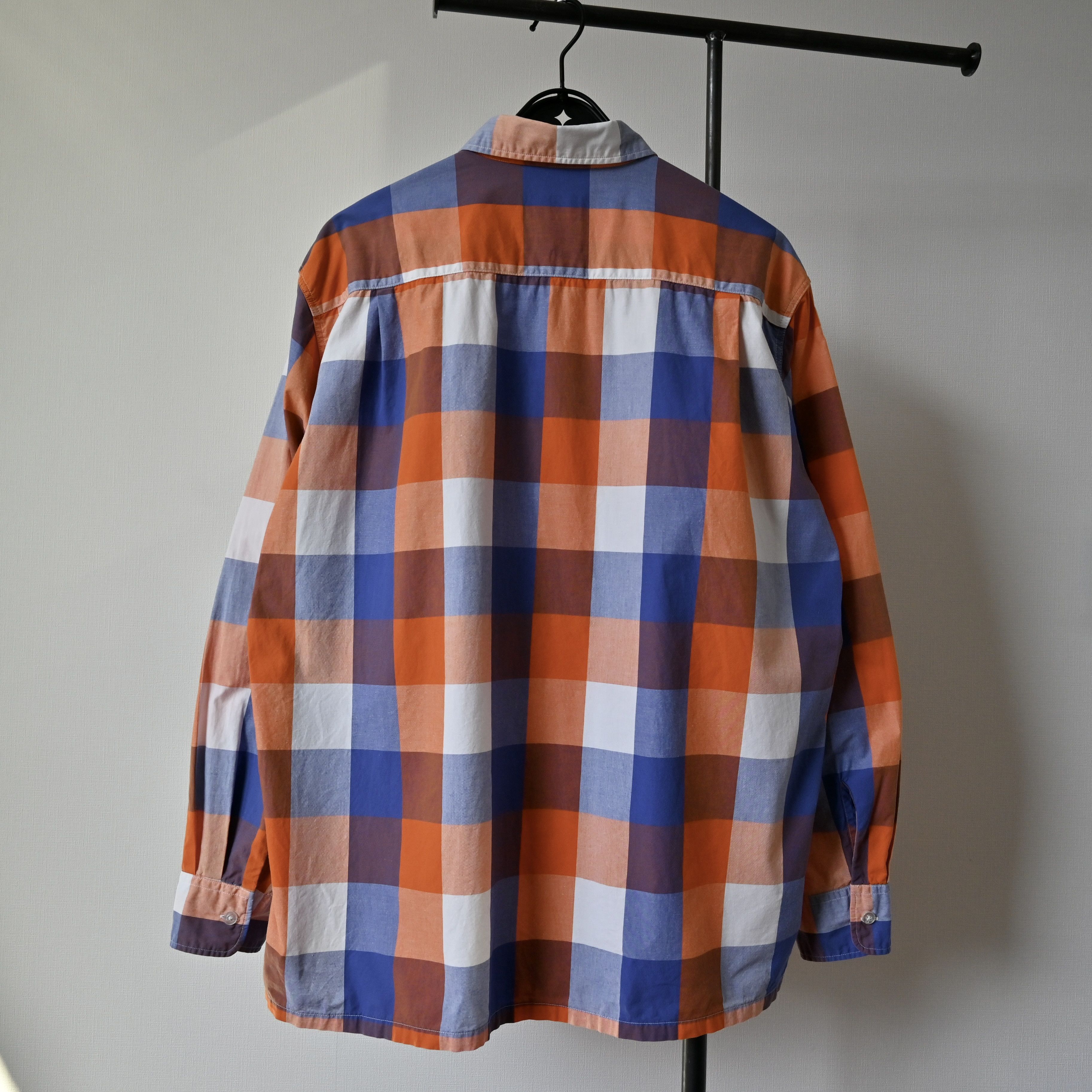 Beams Japan Vintage 1990s BEAMS block plaid BD shirt made in Japan Size US L / EU 52-54 / 3 - 3 Thumbnail