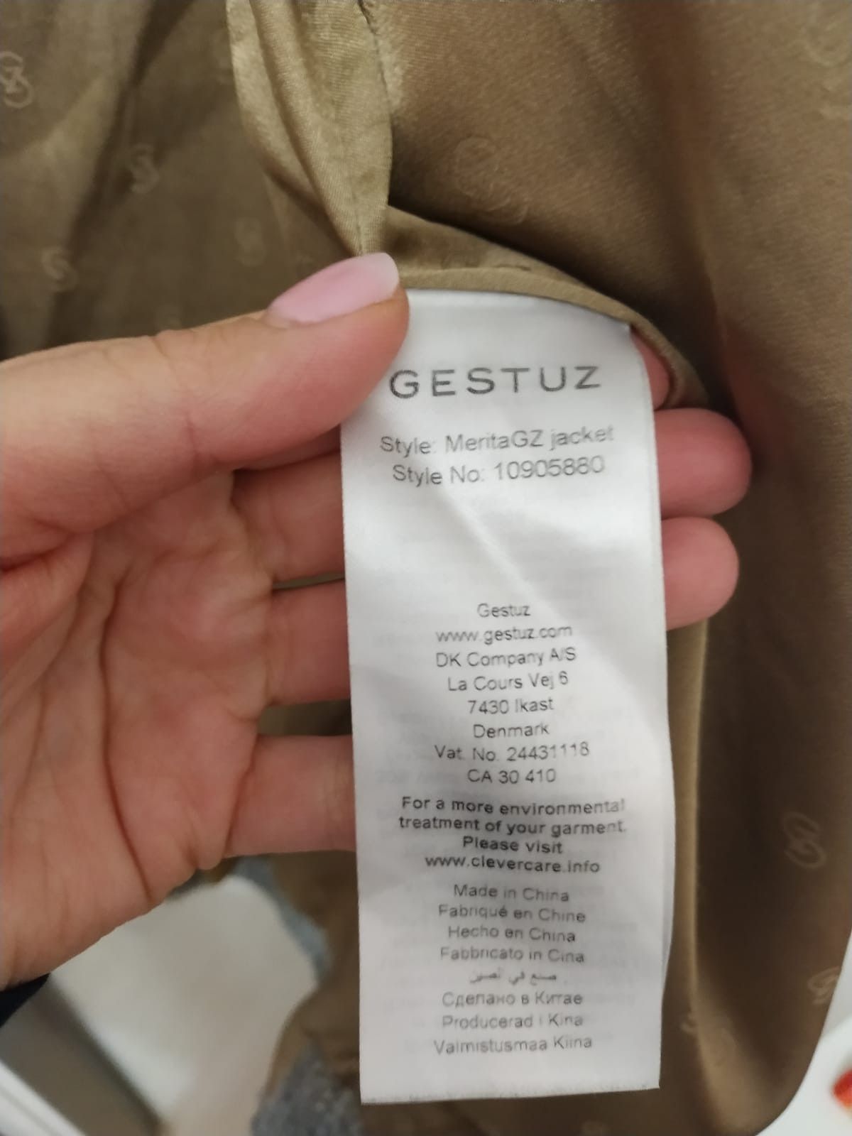 Gestuz Gestuz checked coat wool composition beige brown Size M / US 6-8 / IT 42-44 - 10 Thumbnail