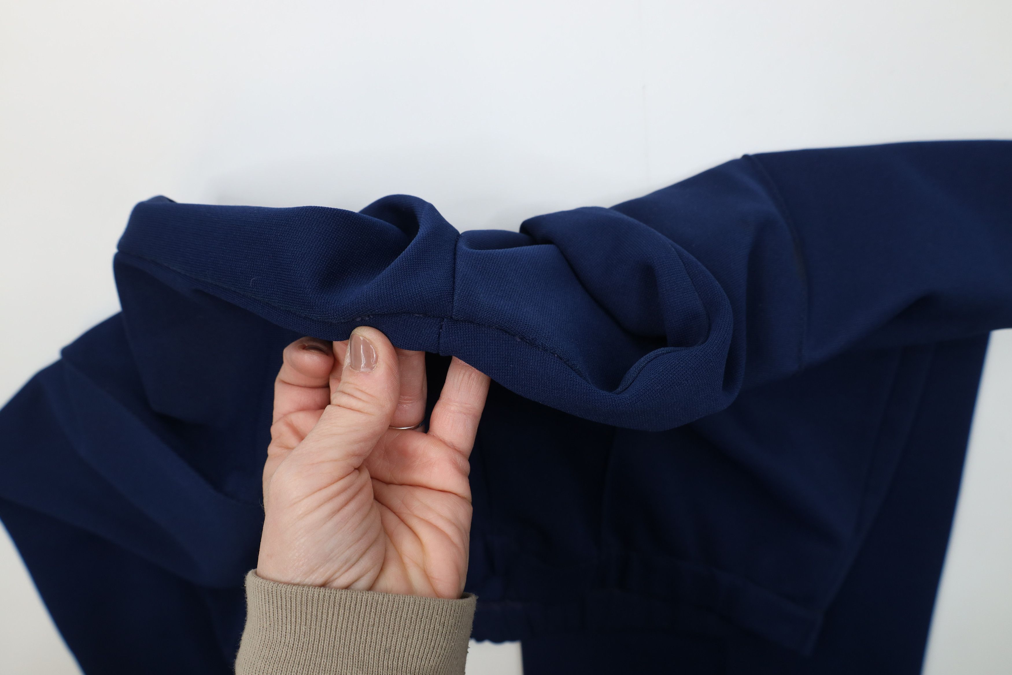 Vintage Vintage 70s Streetwear Knit Bell Bottoms Pants Navy Blue USA Size 38" / US 16 / IT 52 - 7 Thumbnail