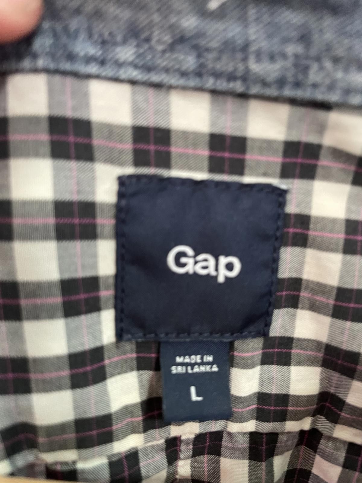 Gap Gap Men's Black and White Checkered Button-Up Shirt, Size L Size US L / EU 52-54 / 3 - 3 Thumbnail