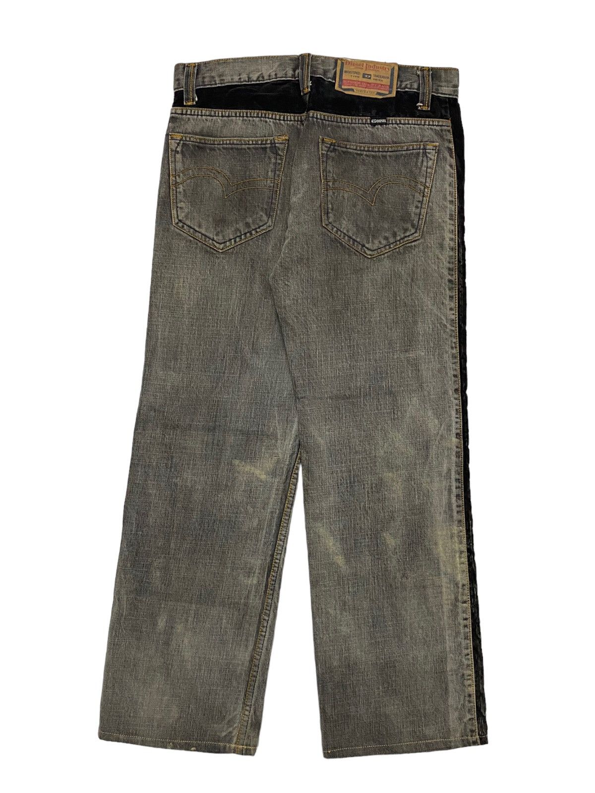 Le Grande Bleu (L.G.B.) Diesel Jeans Industry Baggy Liner Corduroy Side Faded Size US 33 - 2 Thumbnail