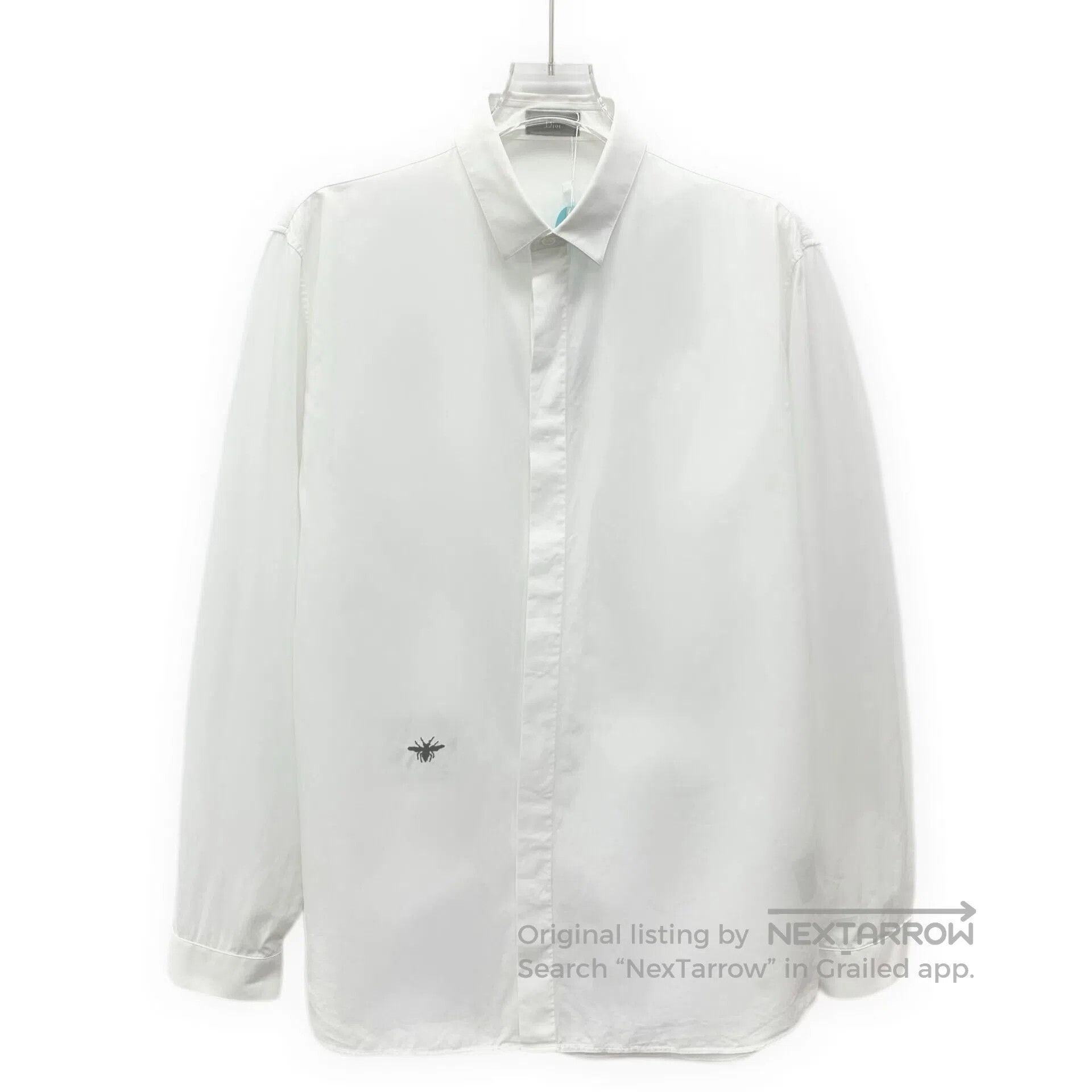 Dior Dior size 39 White bee embroidered cotton collar long-slee Size US S / EU 44-46 / 1 - 1 Thumbnail