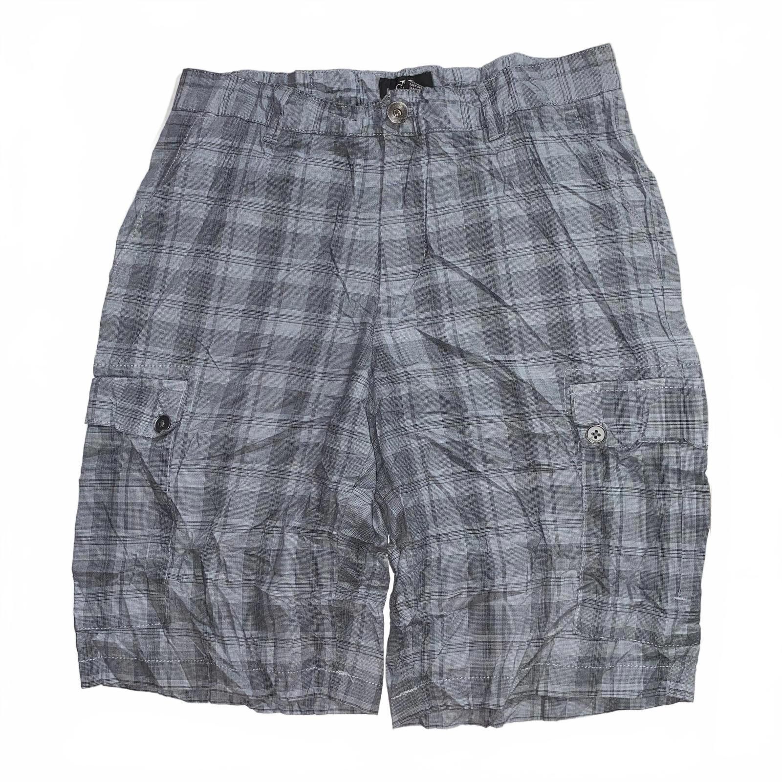 Calvin Klein Calvin Klein 30 Men Vintage 90s Plaid Cargo Shorts Gray Casu Size US 30 / EU 46 - 1 Thumbnail
