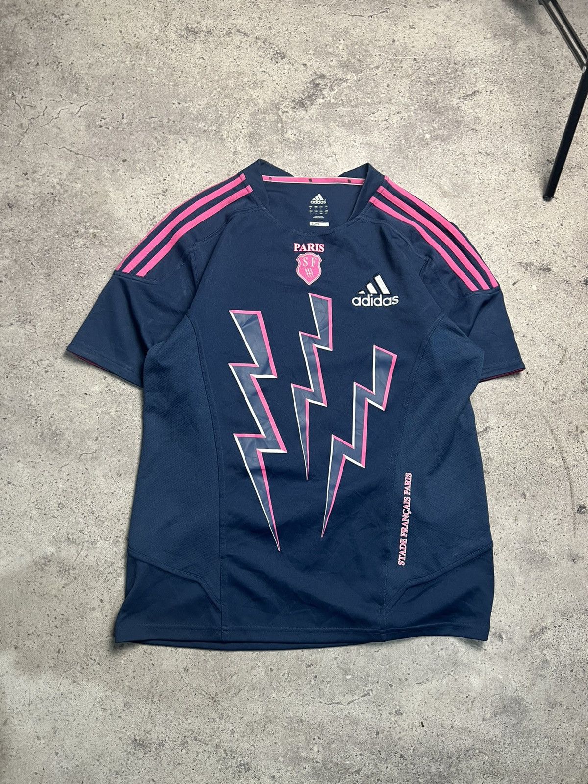 Adidas Stade Francais Paris Rugby Jersey Size US L / EU 52-54 / 3 - 2 Thumbnail