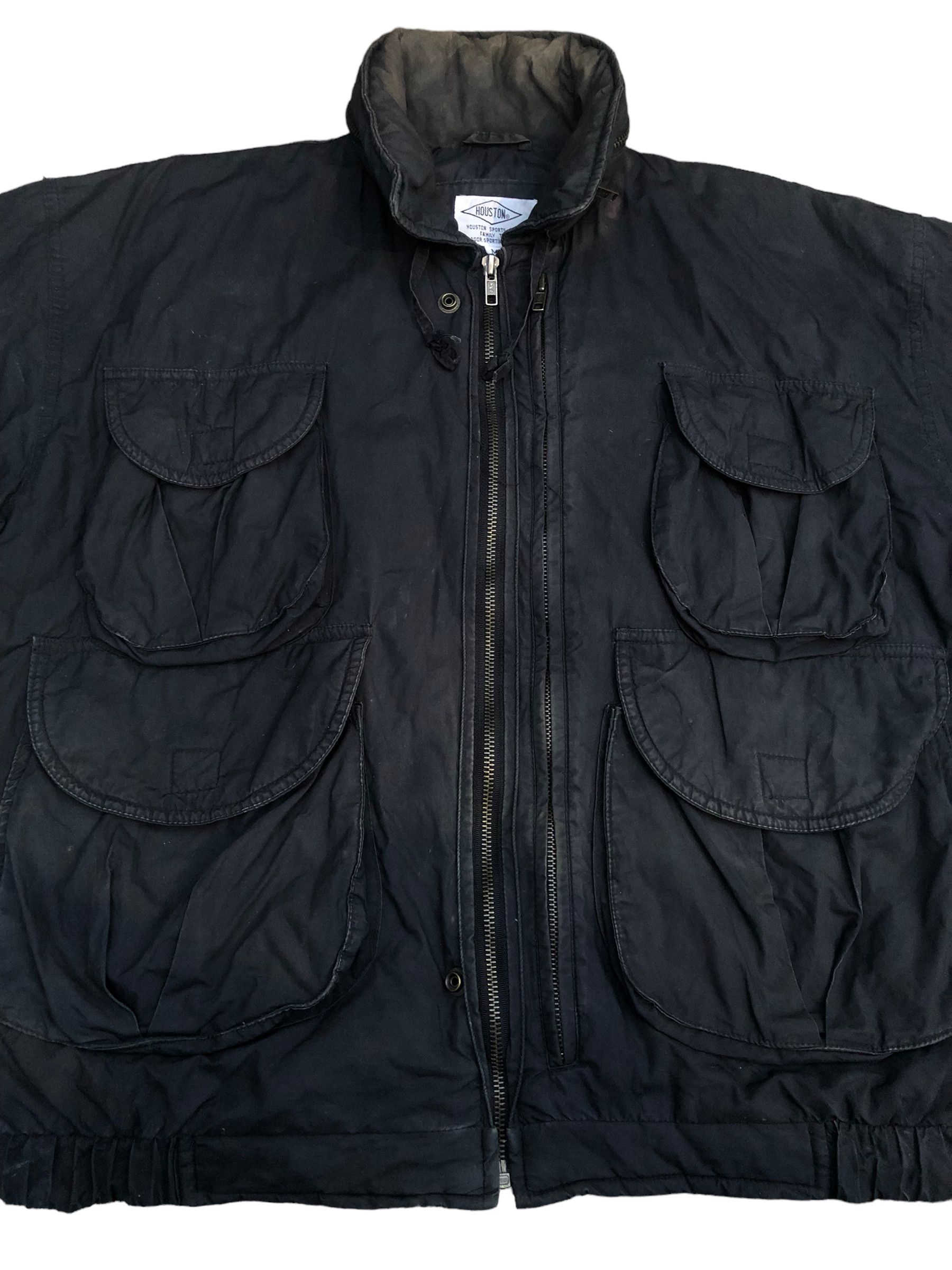 Issey Miyake × Le Grande Bleu (L.G.B.) Vtg HOUSTON Military Parachute Bomber Cargo Tactical Jacket Size US M / EU 48-50 / 2 - 4 Thumbnail