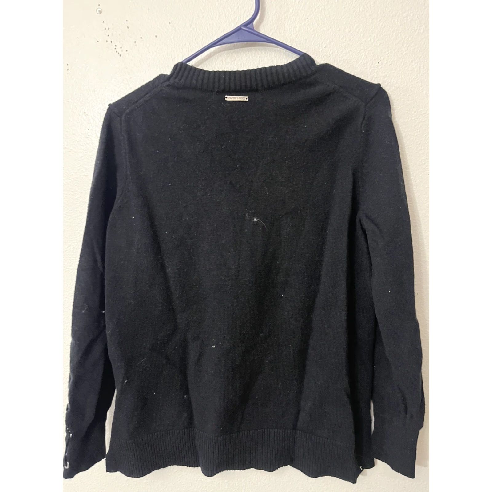 Michael Kors Michael Kors Sweater Womens Long Sleeve Pullover Size Large Black With Logo Size L / US 10 / IT 46 - 3 Thumbnail