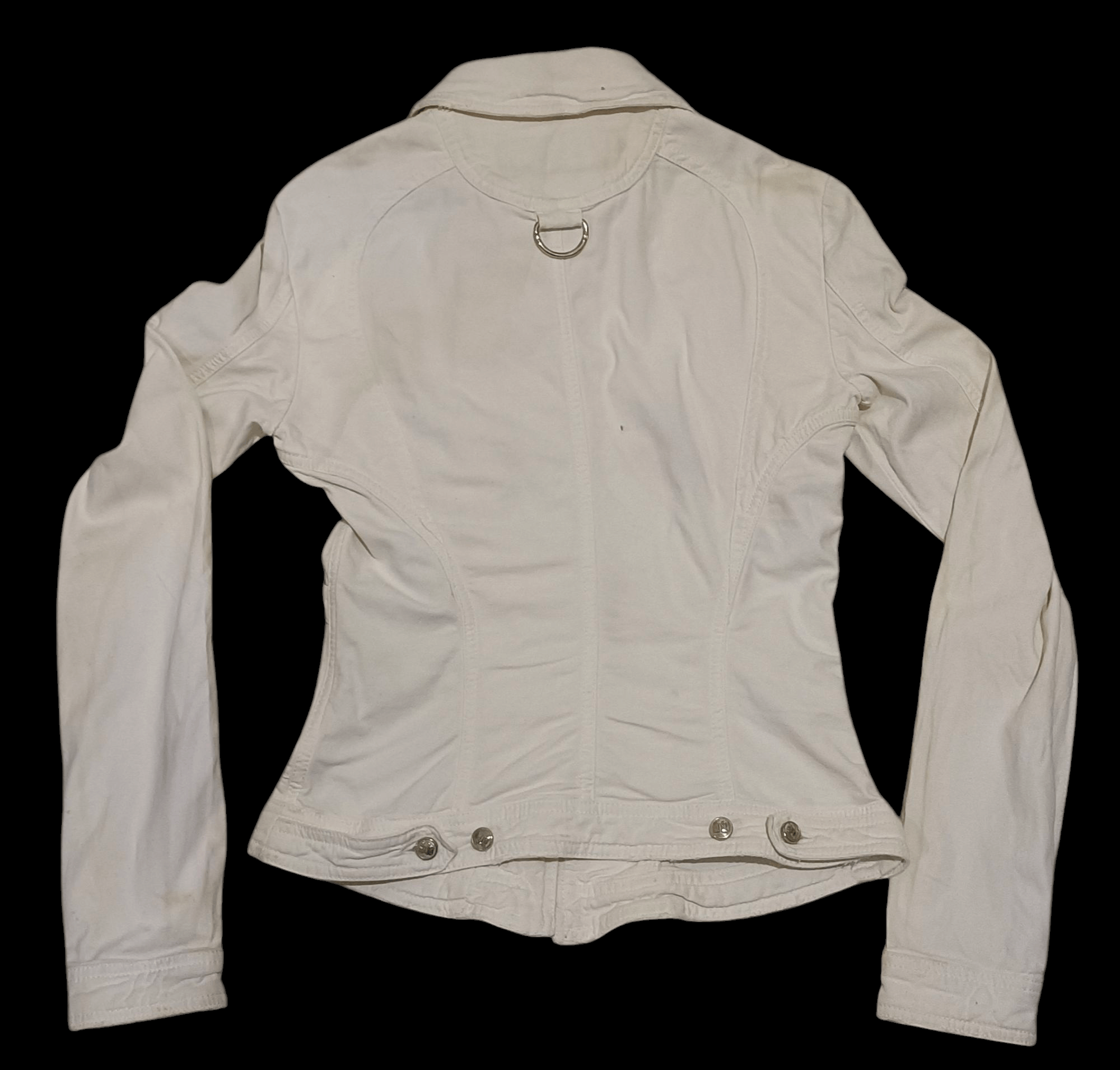 Versace × Vintage Versace Asymmetrical Zipper Bikers Jacket Size XS / US 0-2 / IT 36-38 - 6 Thumbnail