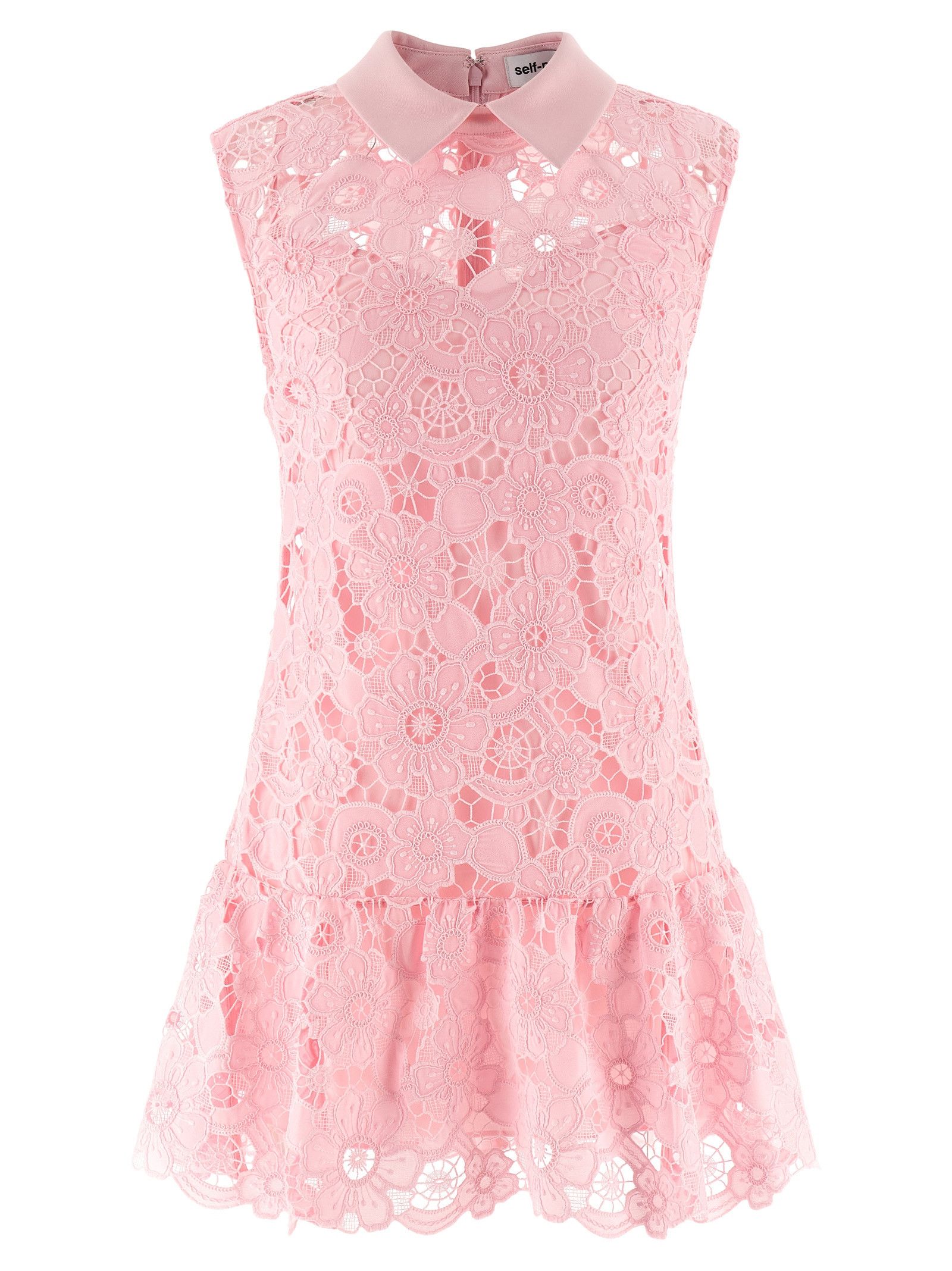 Self-Portrait 'Pink Lace collared' dress Size M / US 6-8 / IT 42-44 - 1 Thumbnail