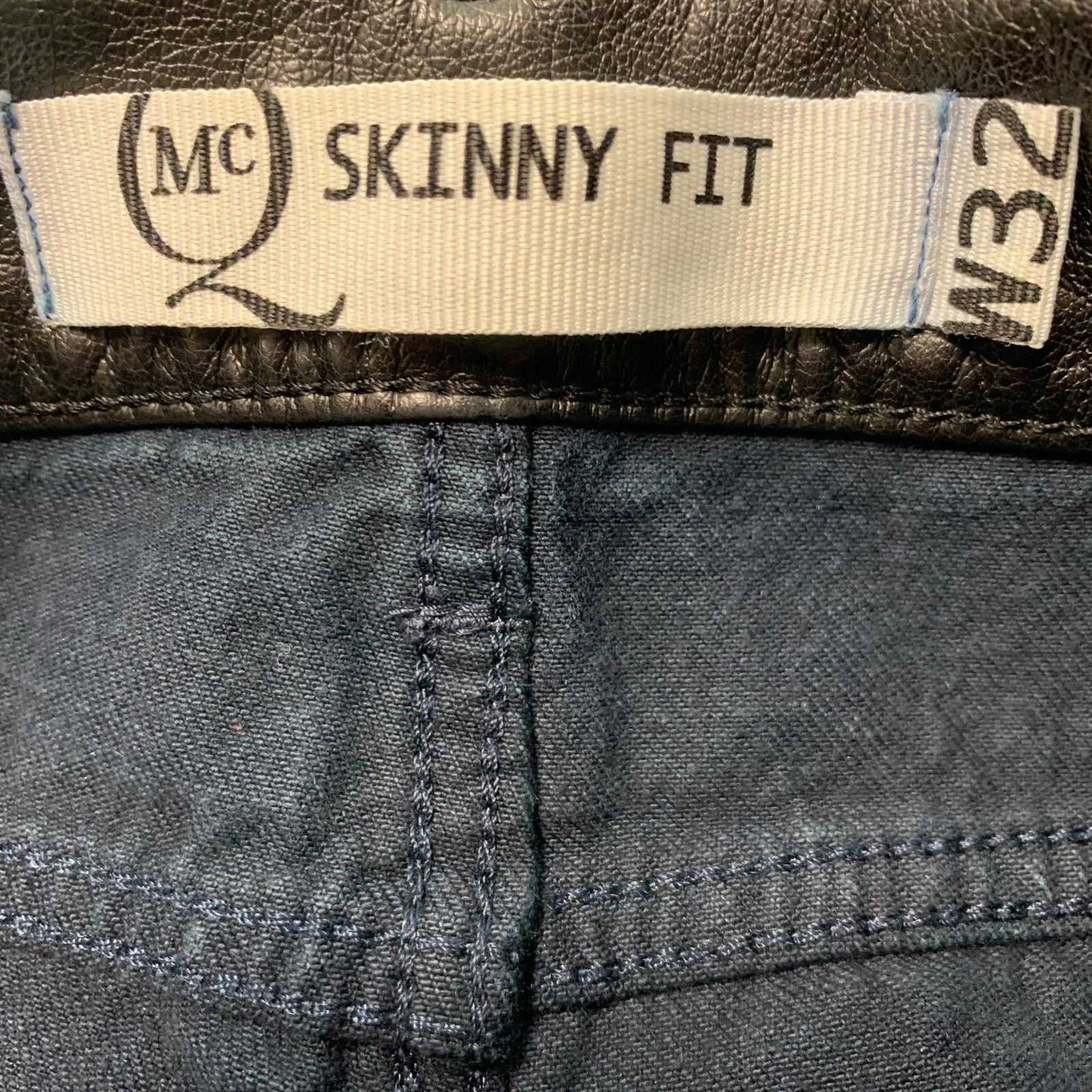 McQ Alexander McQueen Size 32 Navy Distressed Cotton Jeans Size US 32 / EU 48 - 5 Thumbnail