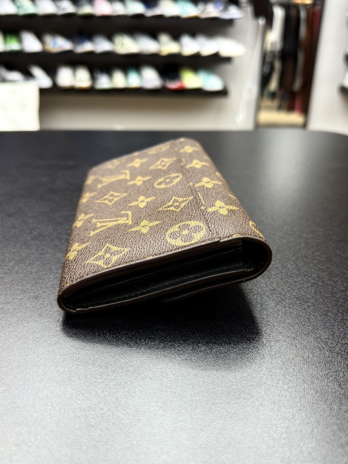 Louis Vuitton Louis Vuitton Monogram Brown Flap Wallet Clutch Gold Lock Size ONE SIZE - 11 Thumbnail